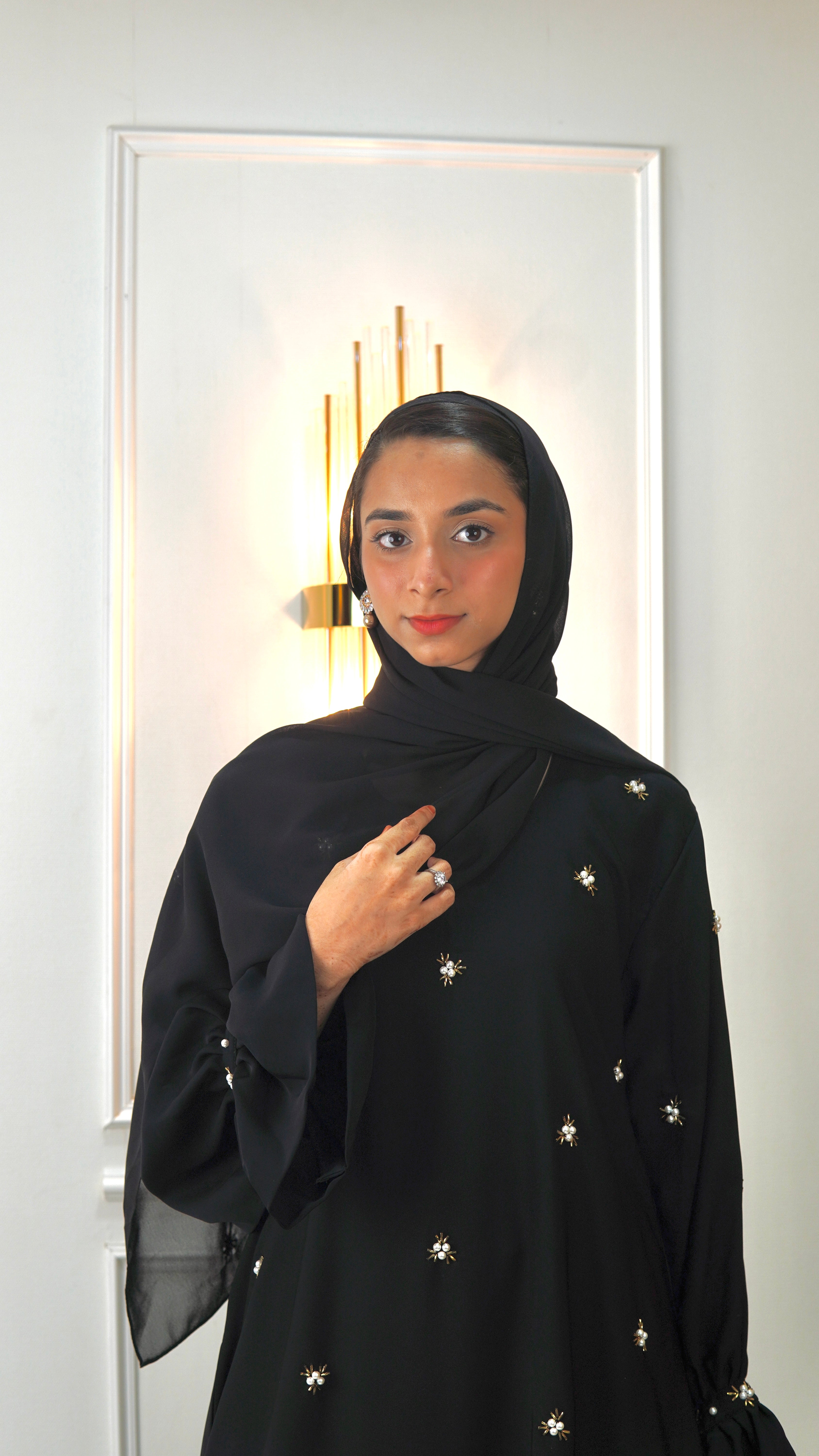 SnowFlakes Beads - Handwork Abaya