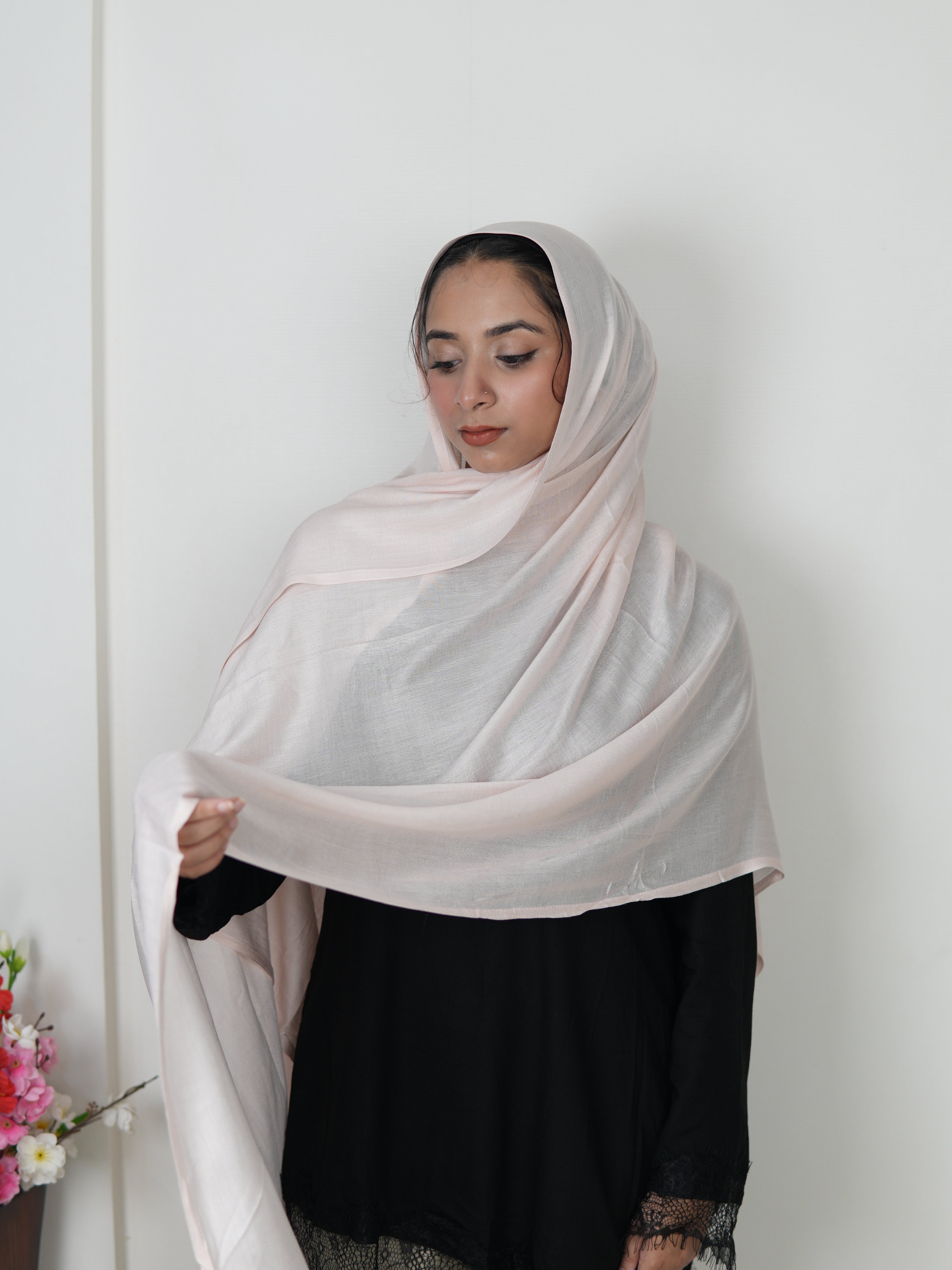 light peach- Modal Hijab