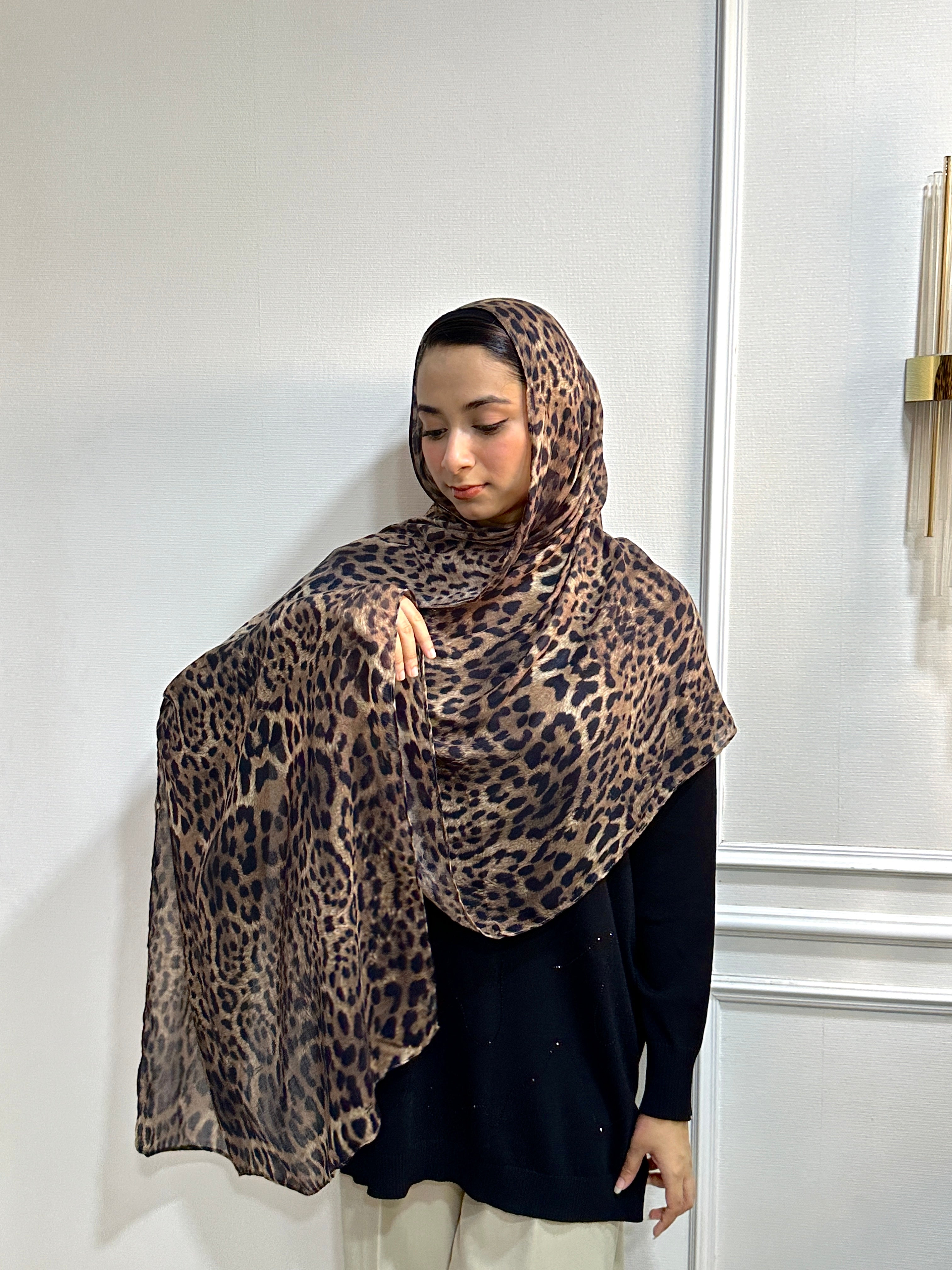 Printed Modal - Leopard Print