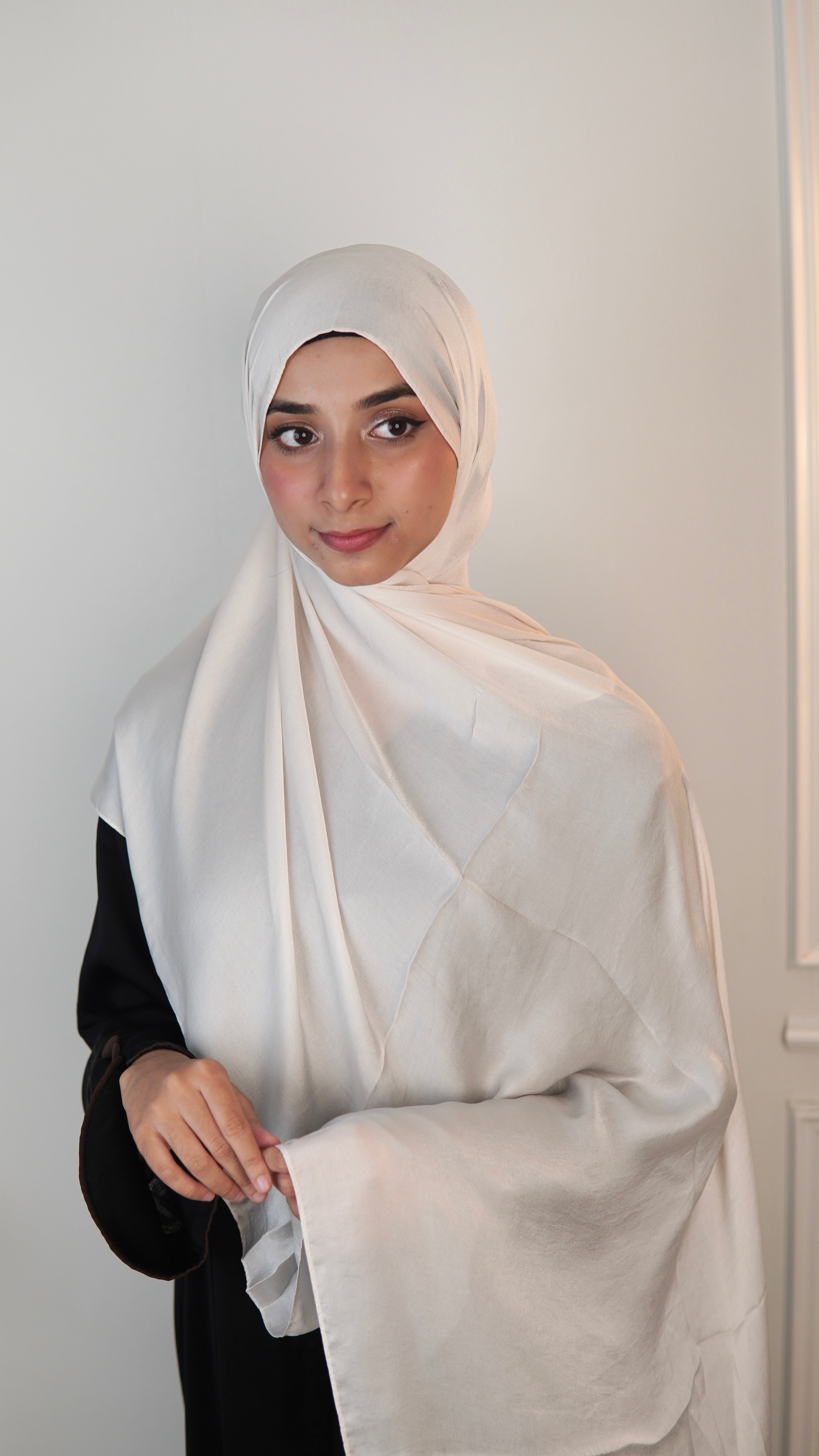 Ivory - Satin Hijab