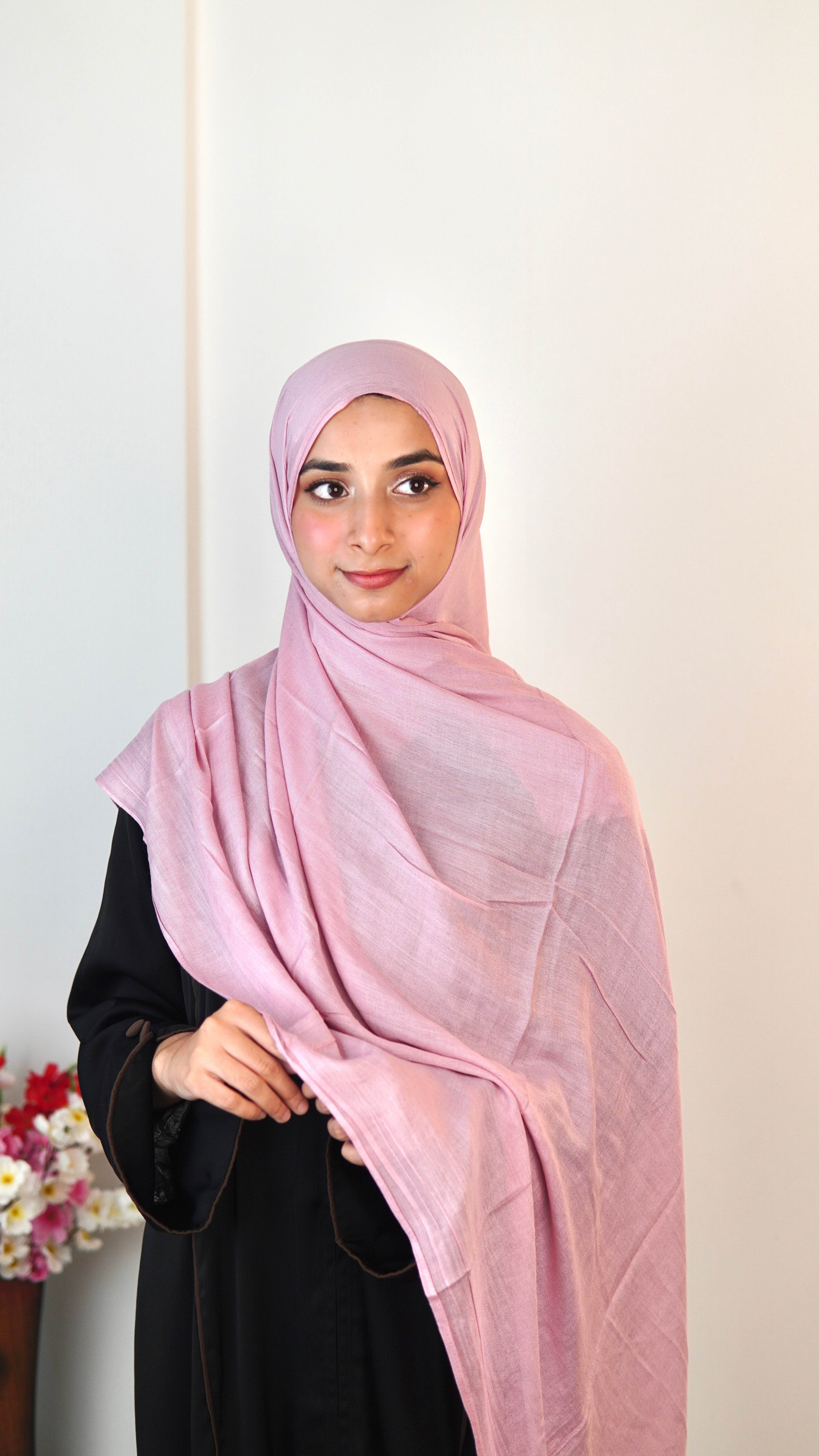 light pink Modal Hijab.