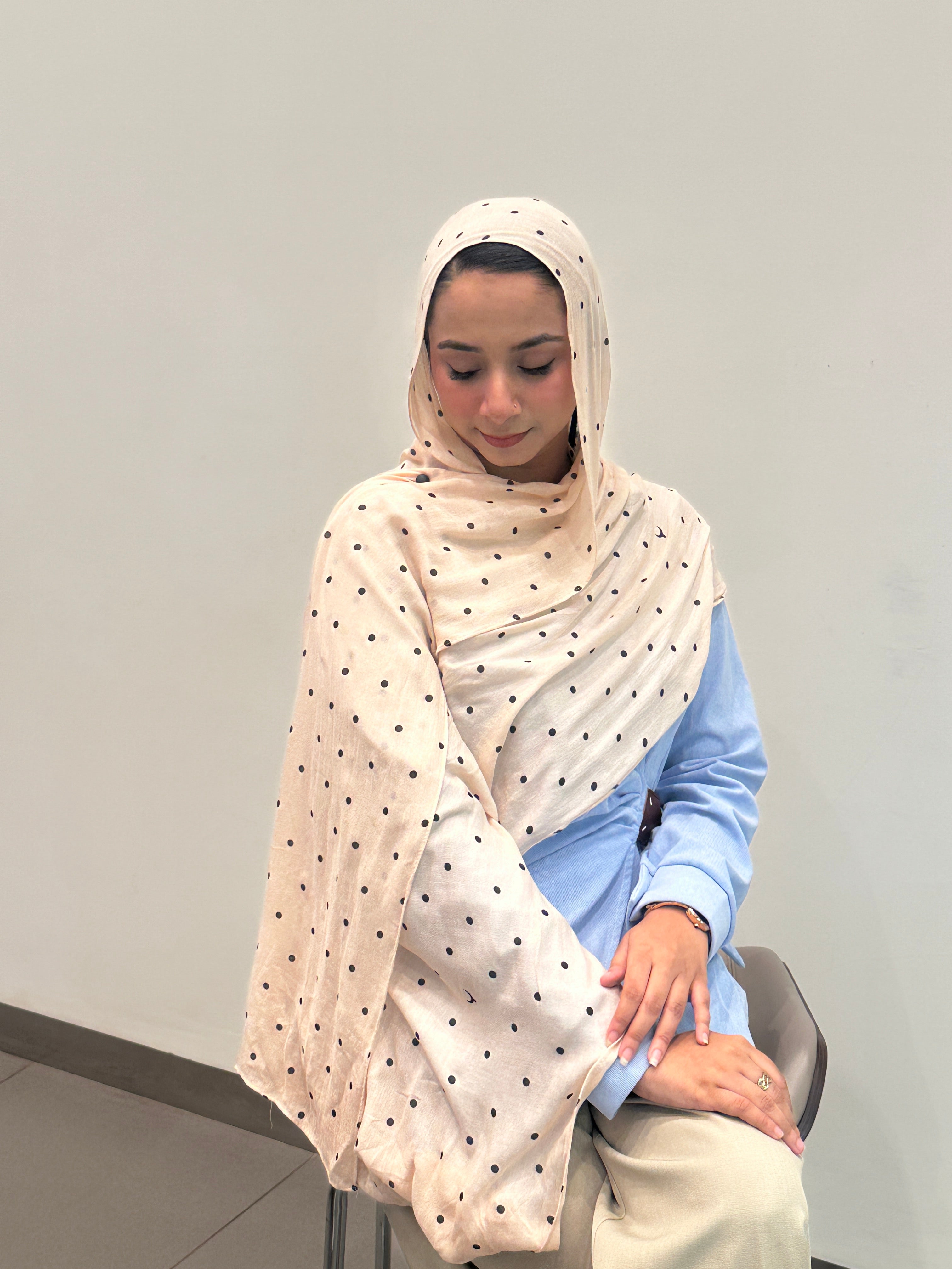 Polka Dot Creame - Modal Print