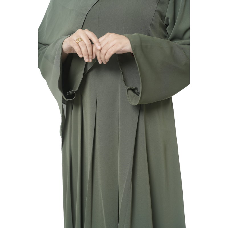 Grace - Dark Green Corset Dress (Bundle Offer Buy and Get a Modal Hijab FREE!!)