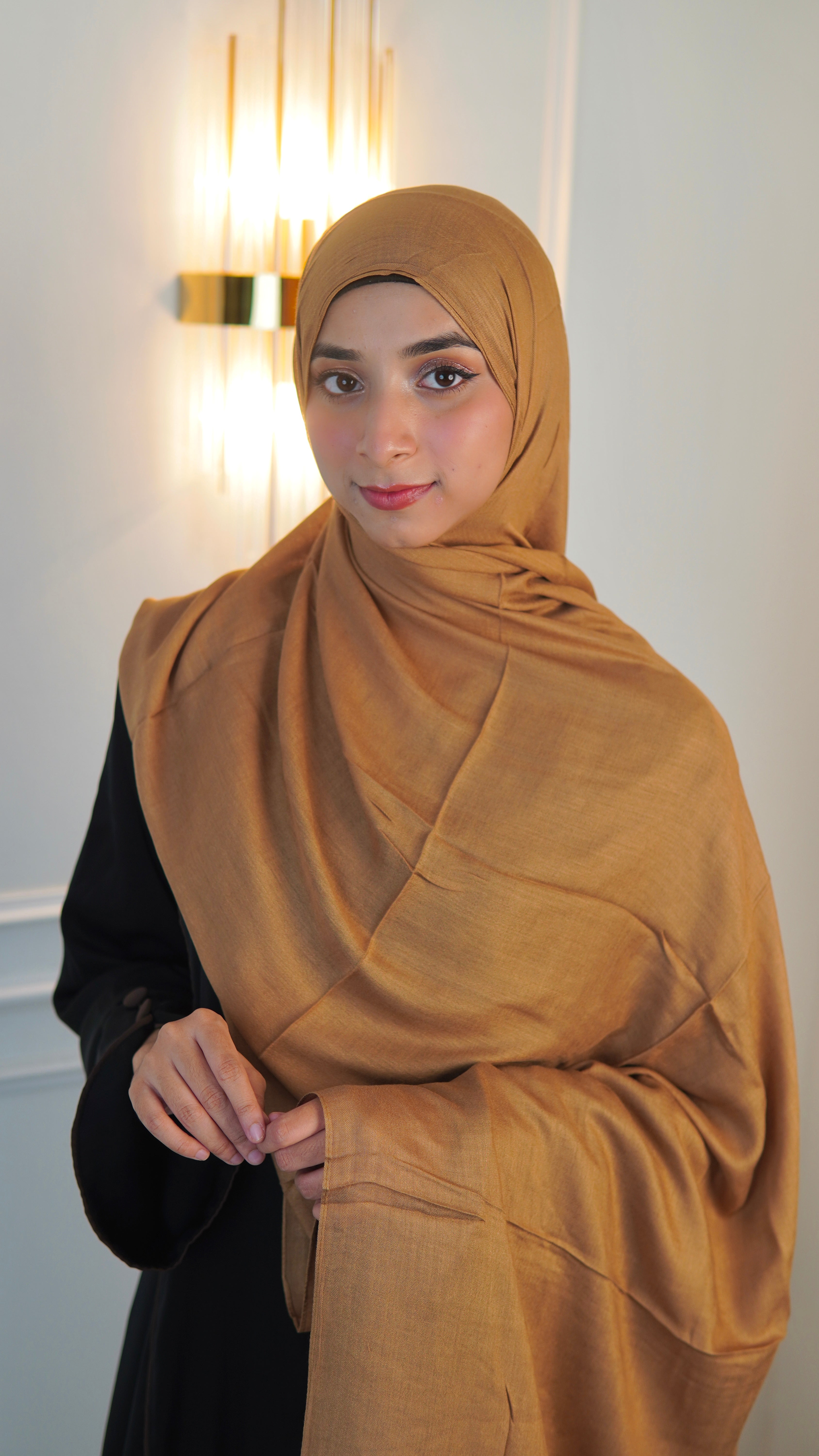 Mustard khaki Modal Hijab
