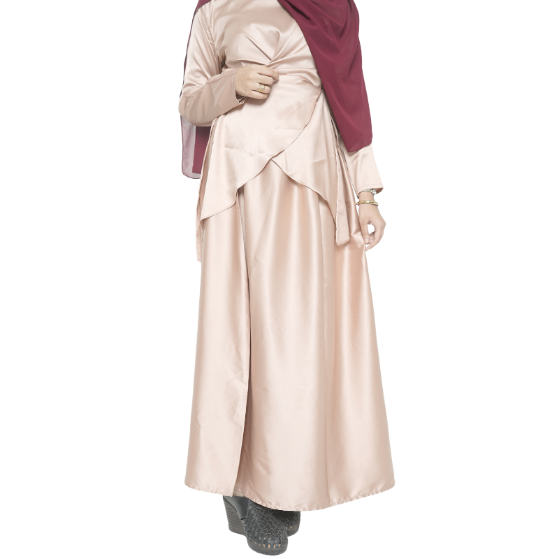 Nyra - Tie up skirt & Top Ensemble (Bundle Offer Buy and Get a Modal Hijab FREE!!)