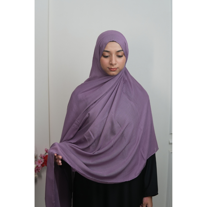 Purple - XL Modal Hijab