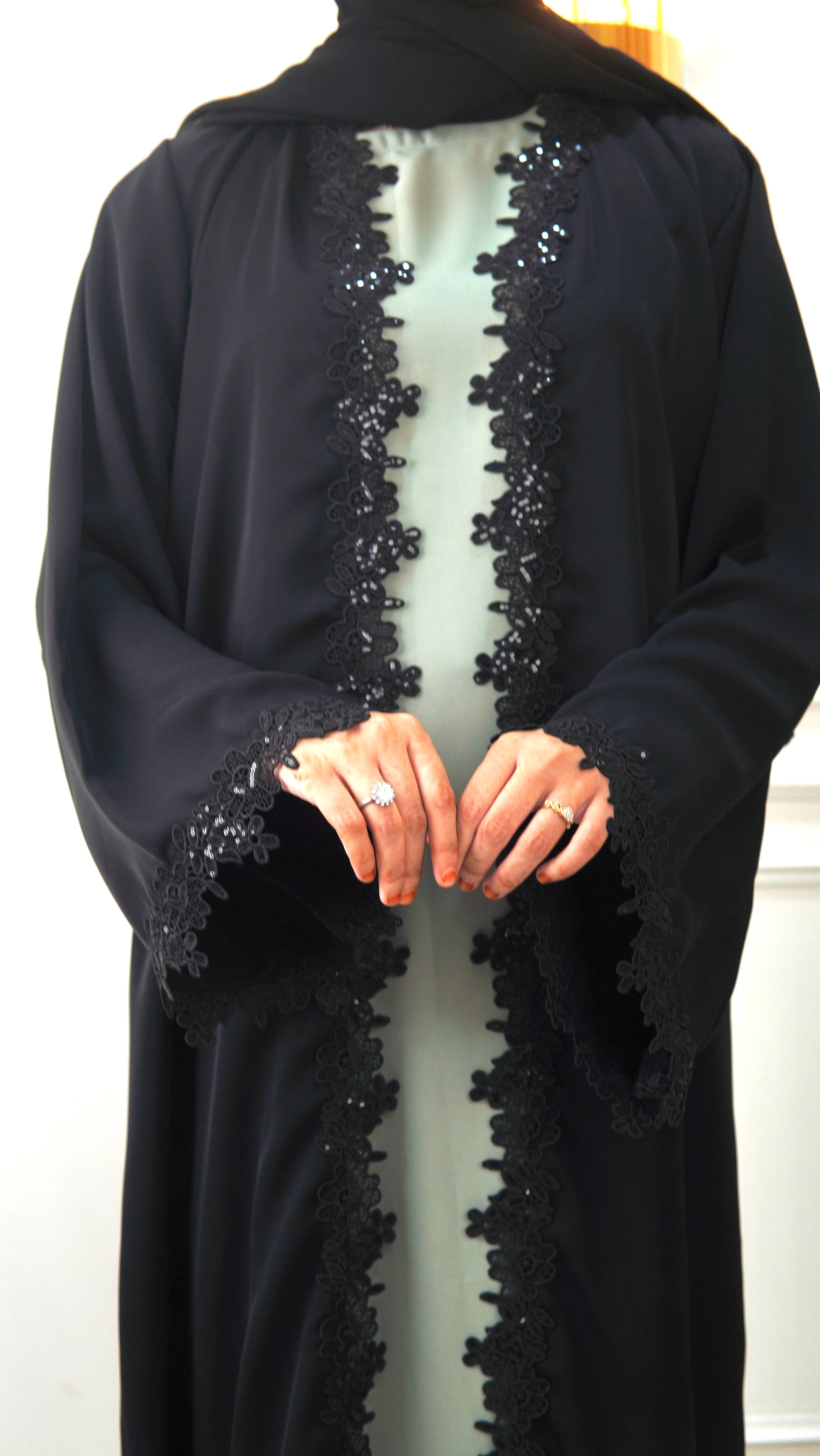 Elara Lace Abaya Without Inner