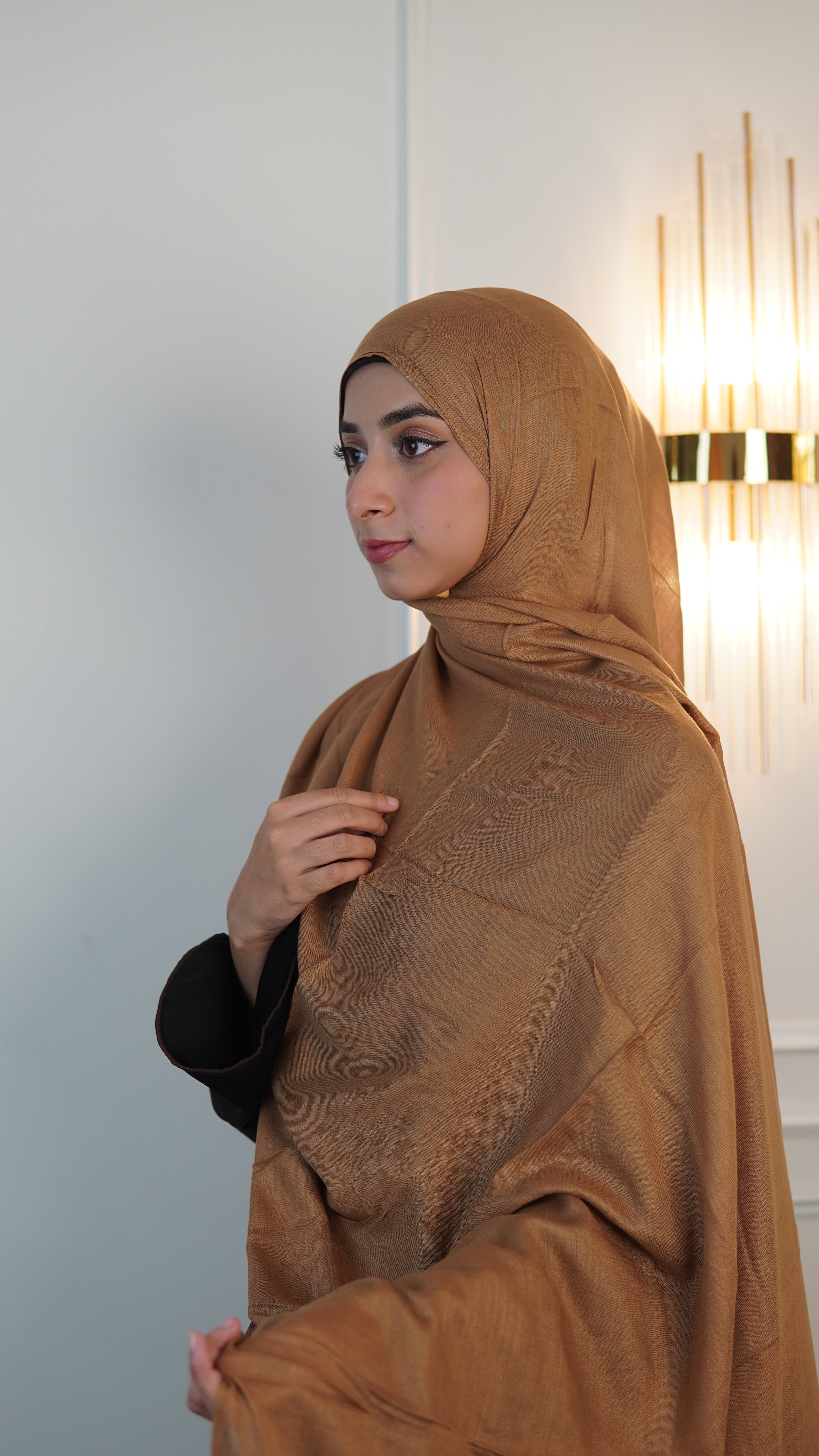 Mustard khaki Modal Hijab