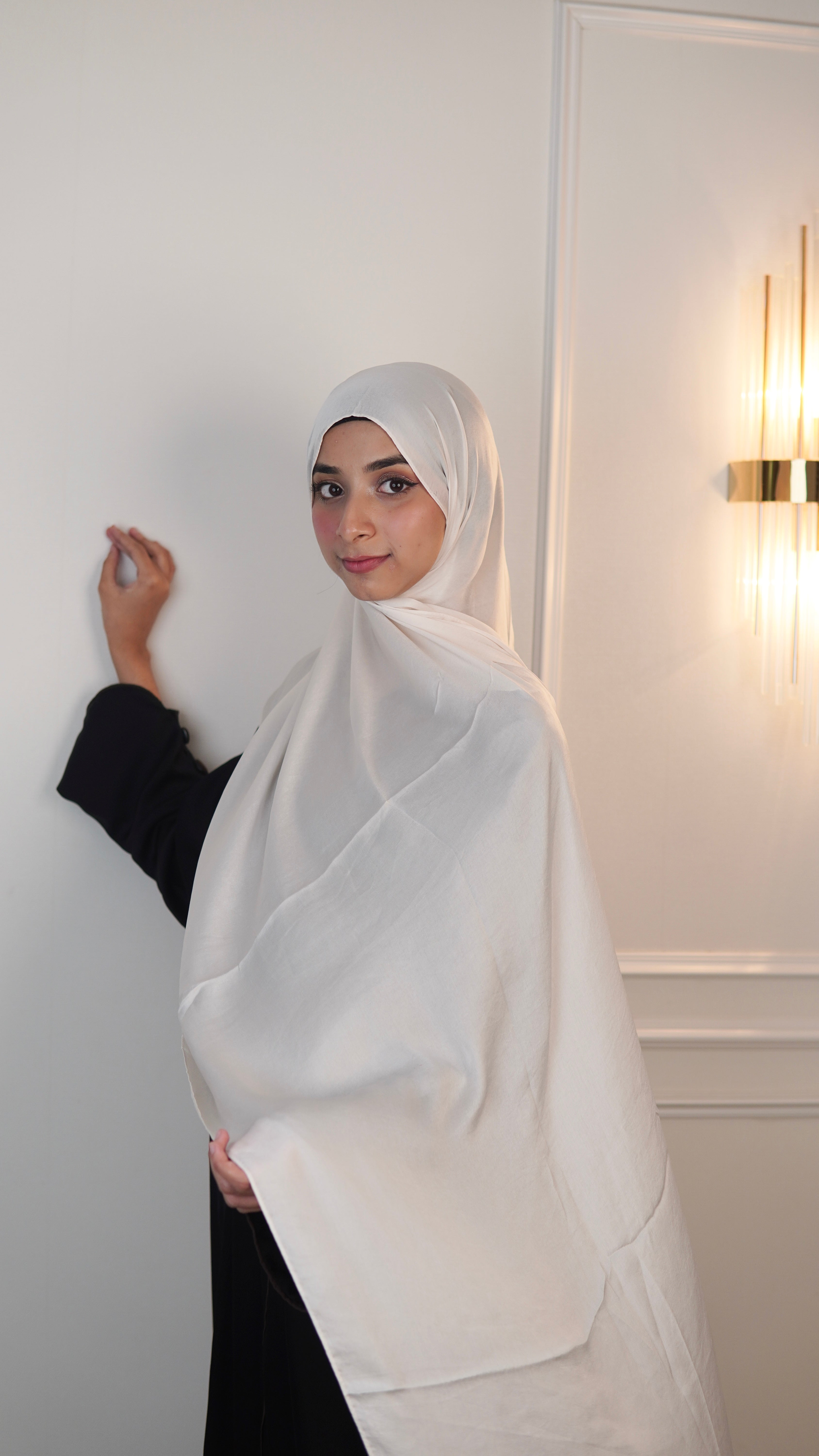 Ivory - Satin Hijab