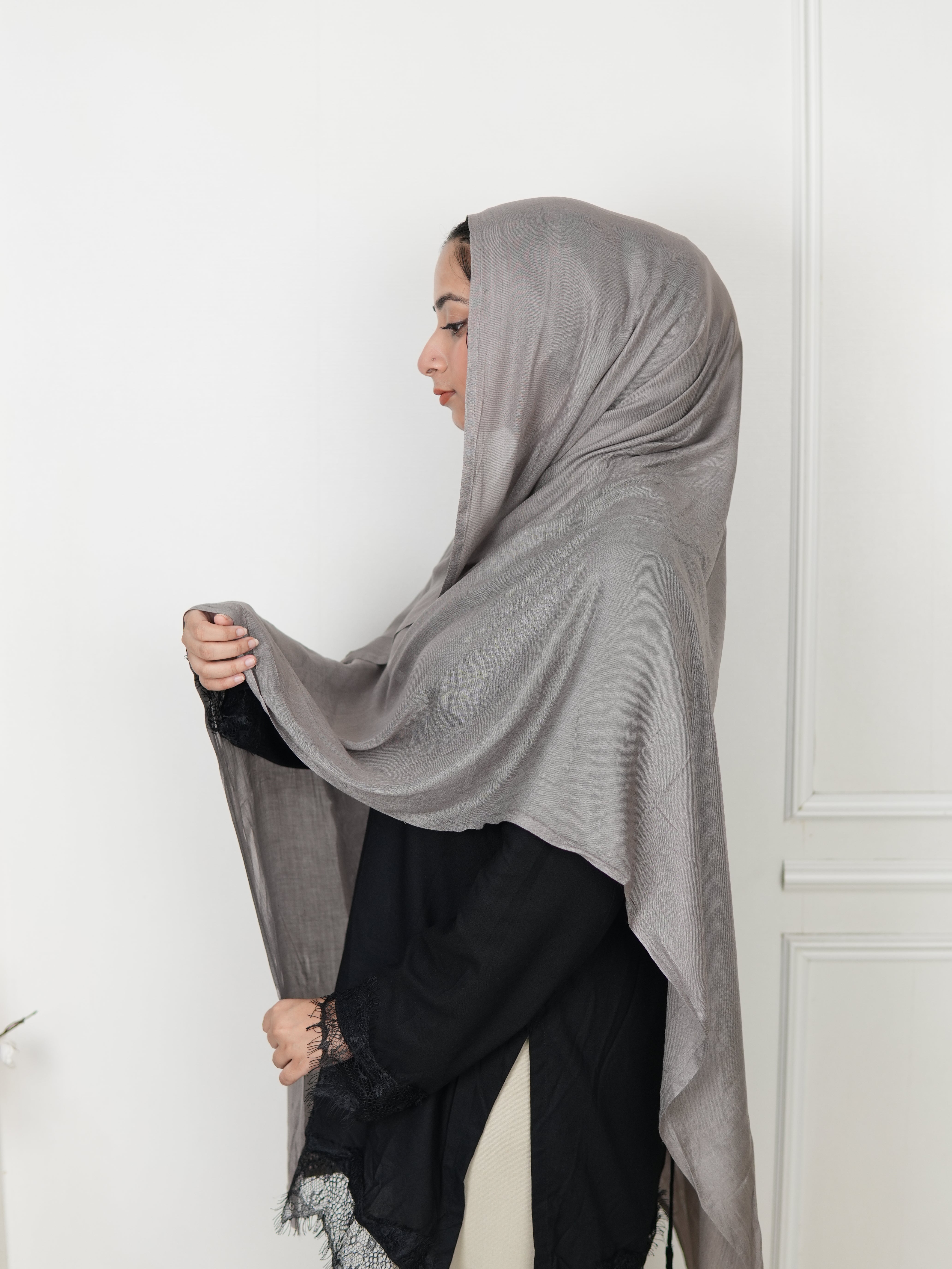 dove grey - Modal Hijab