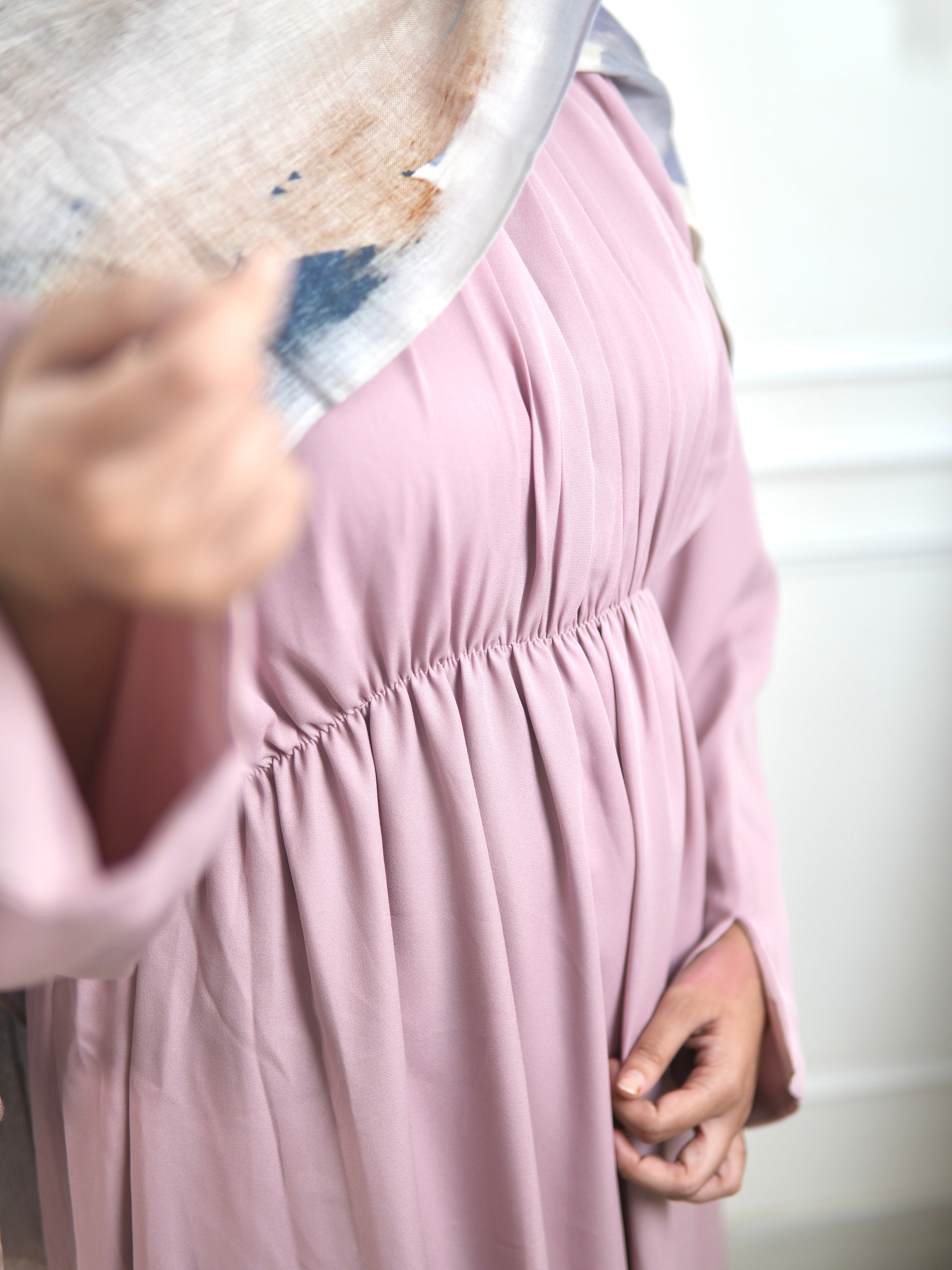 Freya - Light Pink Modest Dress