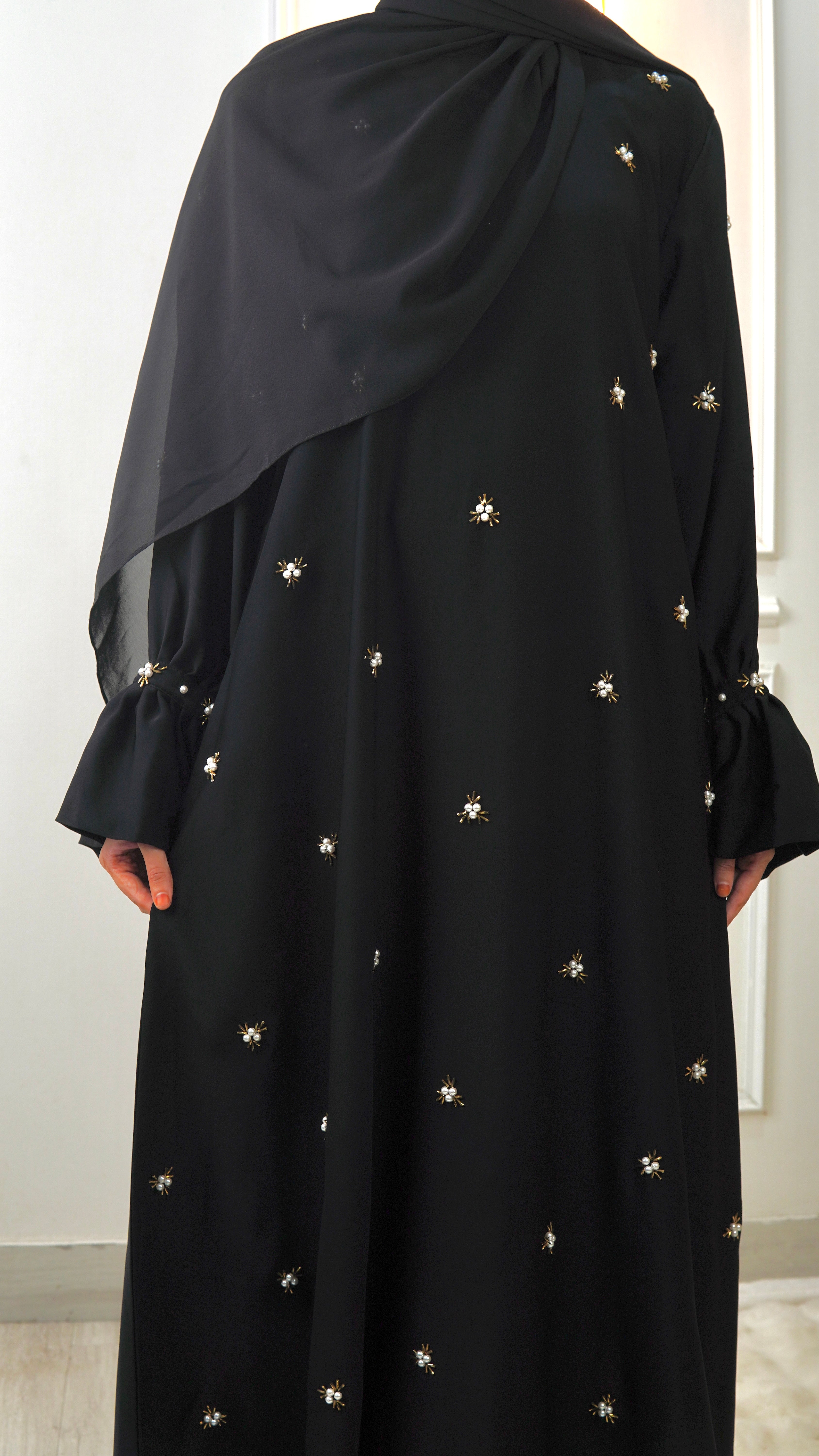 SnowFlakes Beads - Handwork Abaya