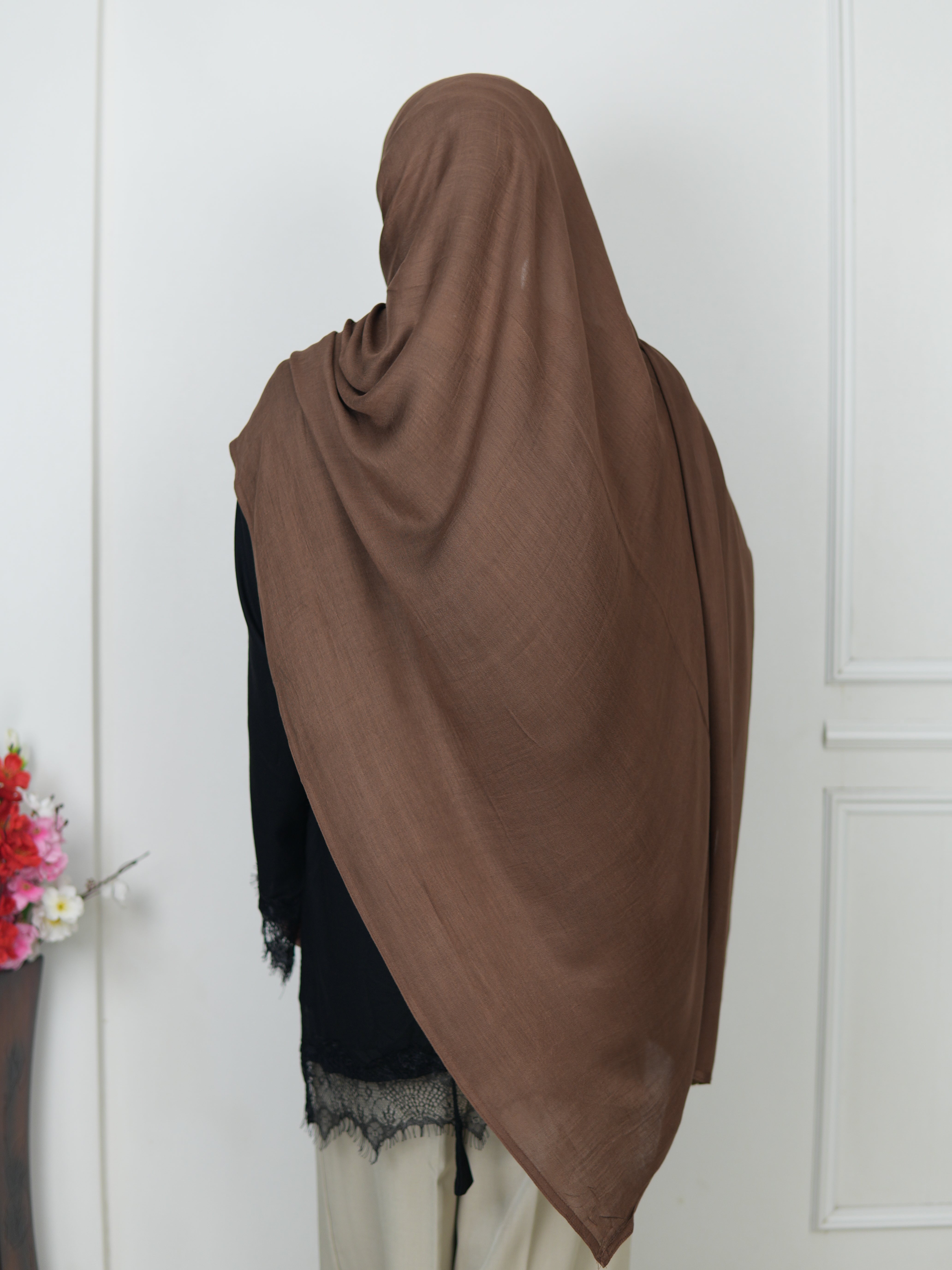 Dark coffee Brown - Modal Hijab