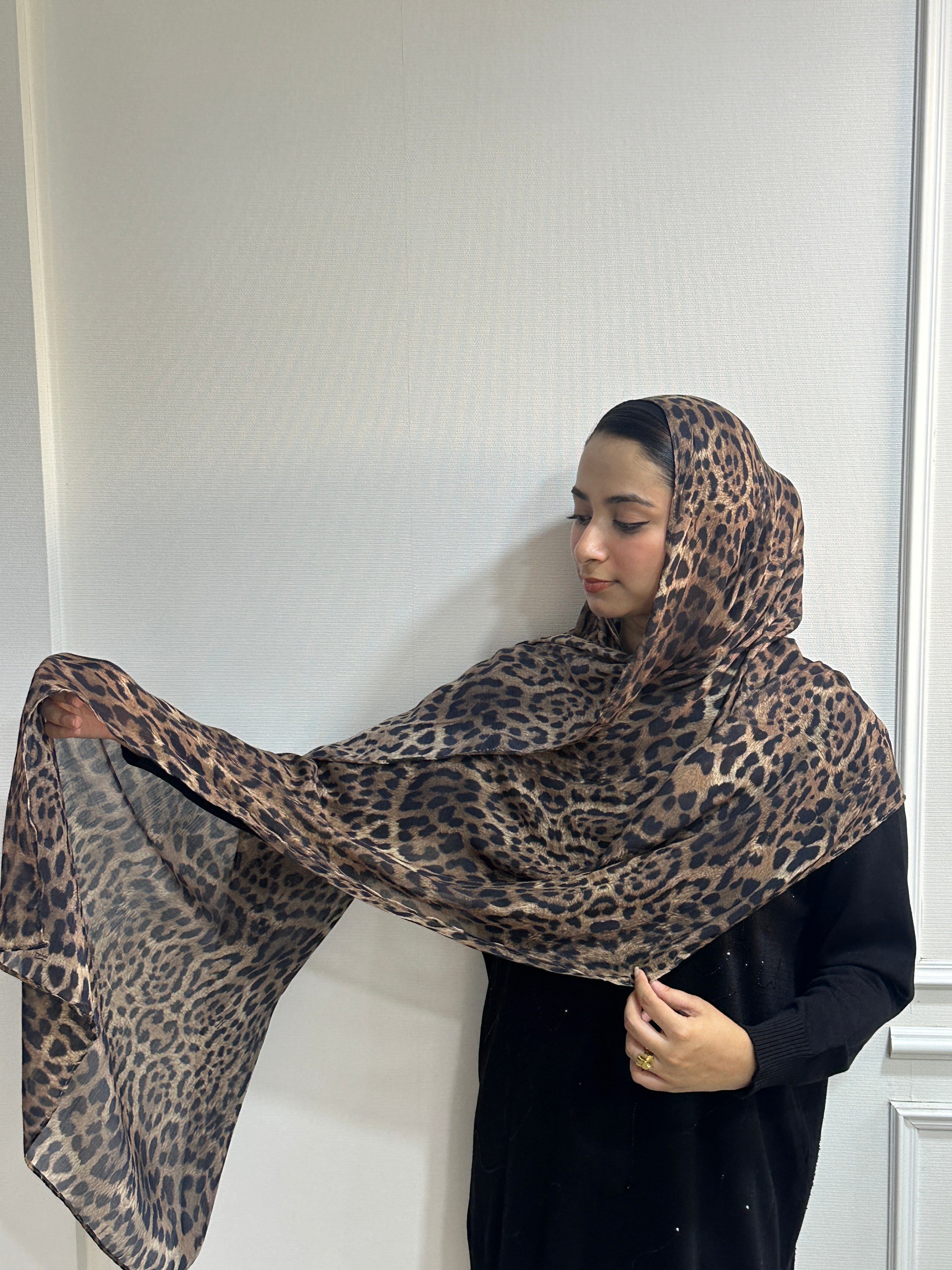 Printed Modal - Leopard Print