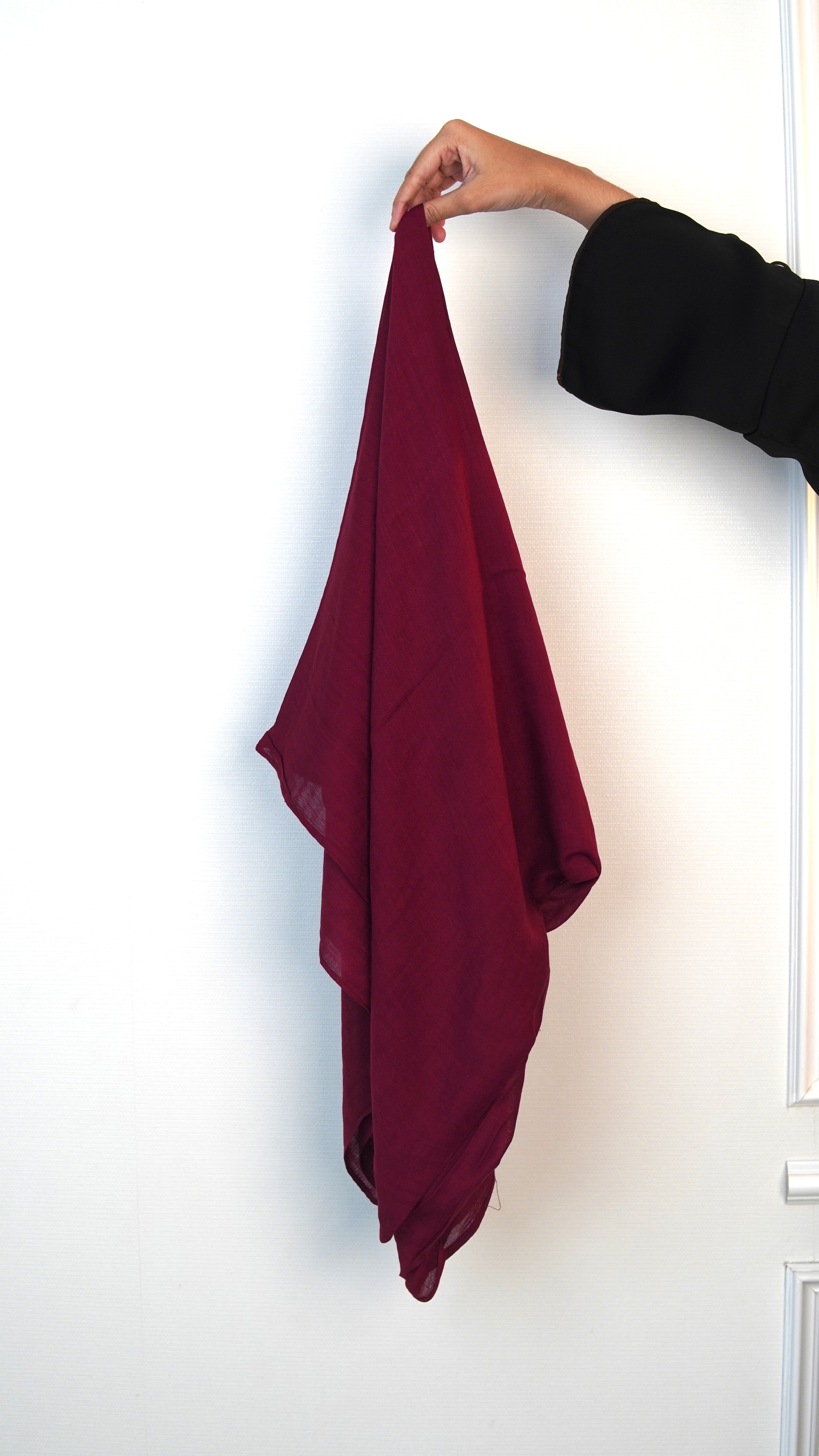 Maroon Modal hijab.