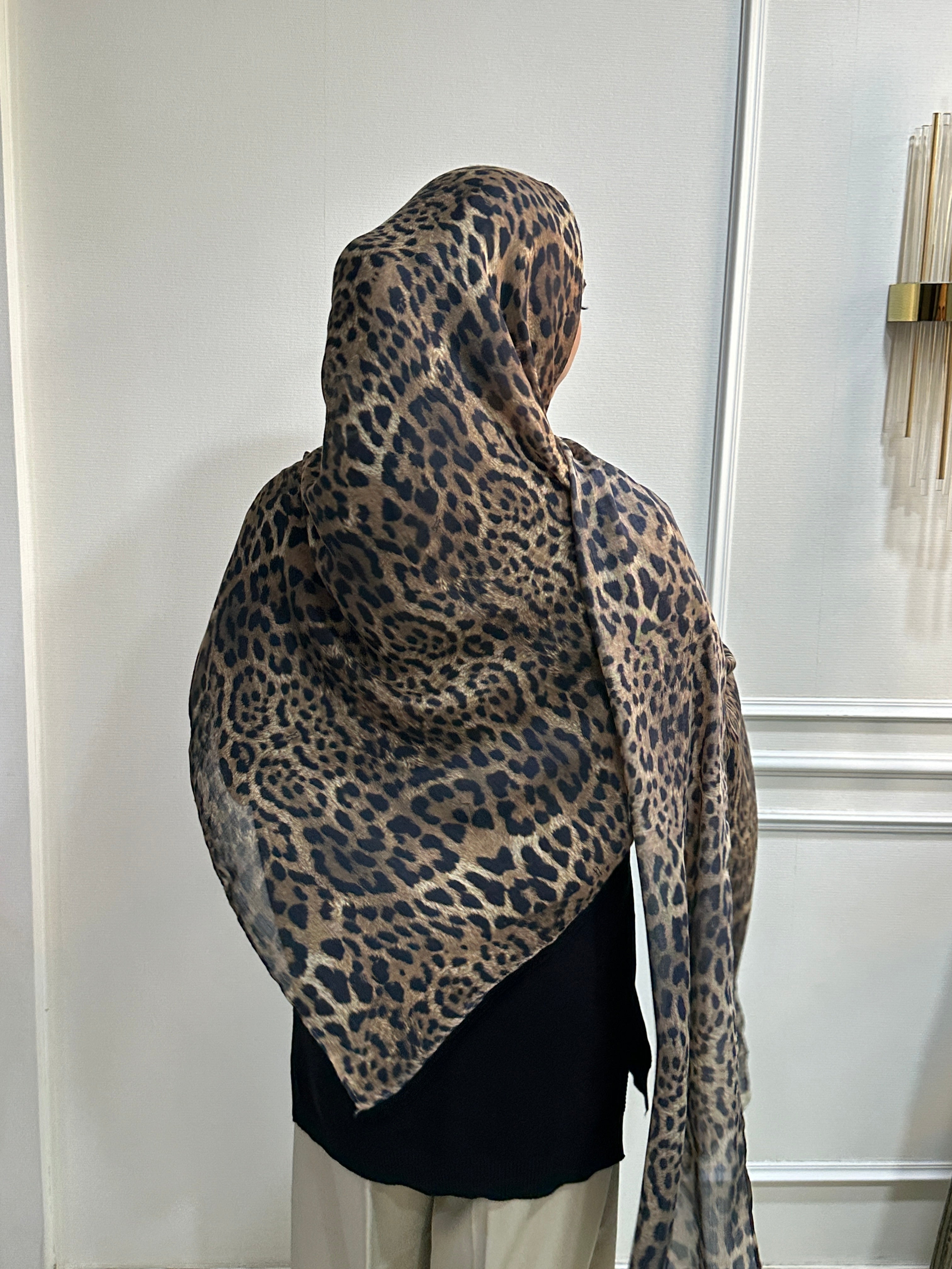 Printed Modal - Leopard Print