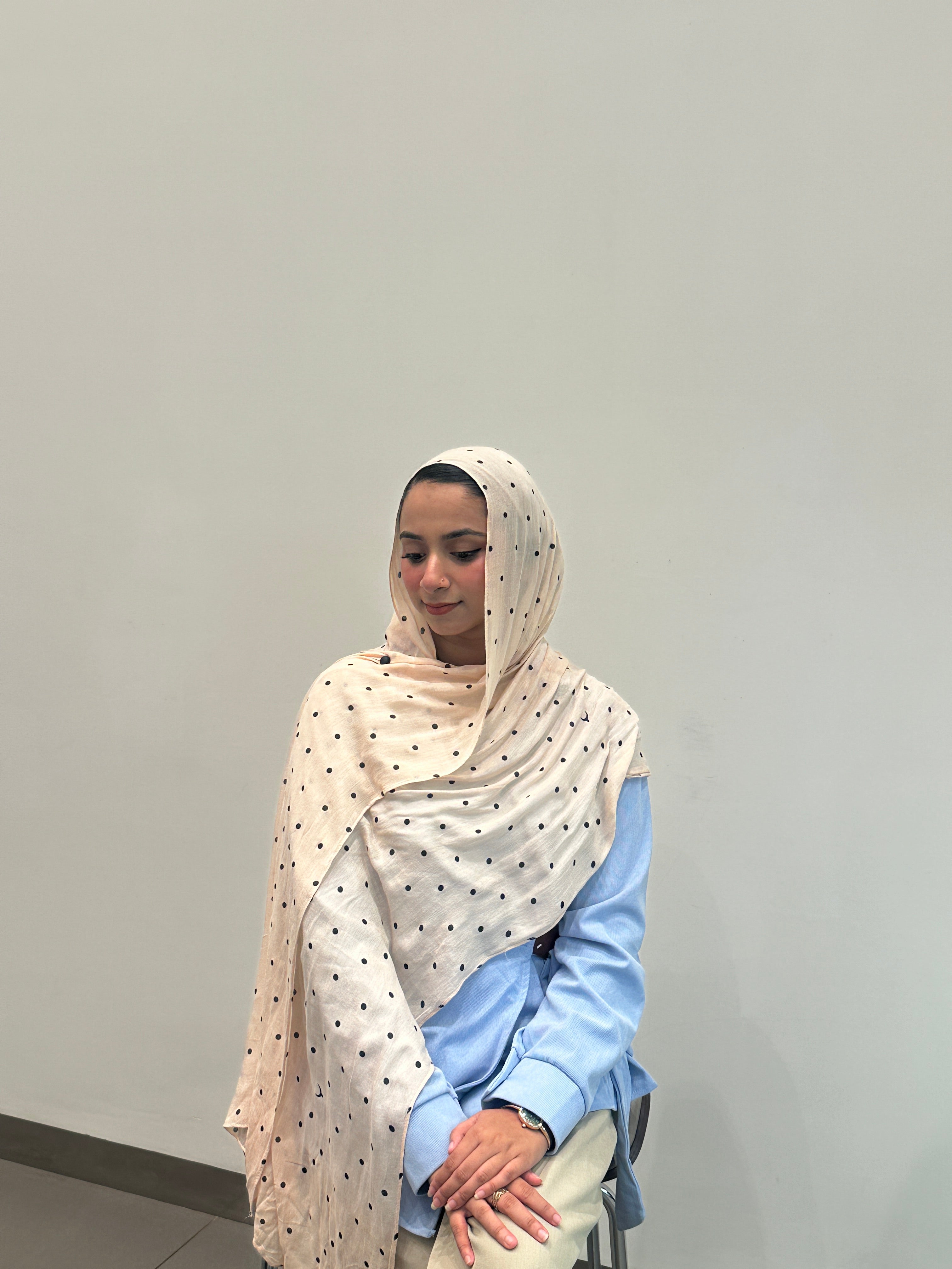 Polka Dot Creame - Modal Print