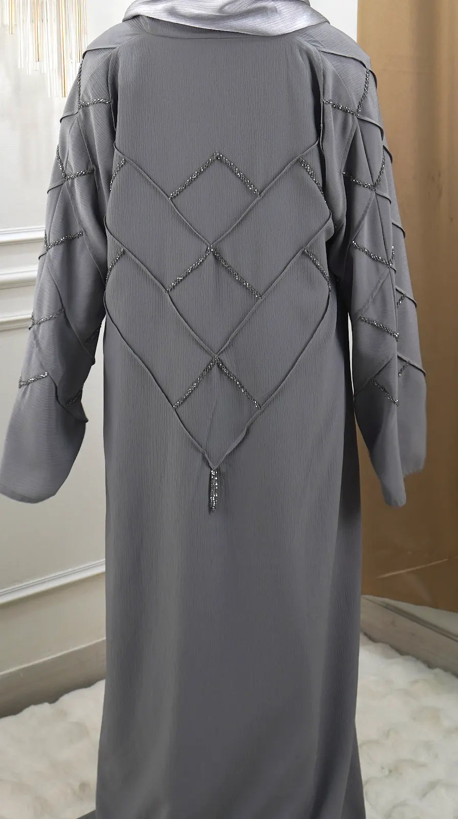 Lumeen Grey Abaya (Dispatches in 5-6 days)