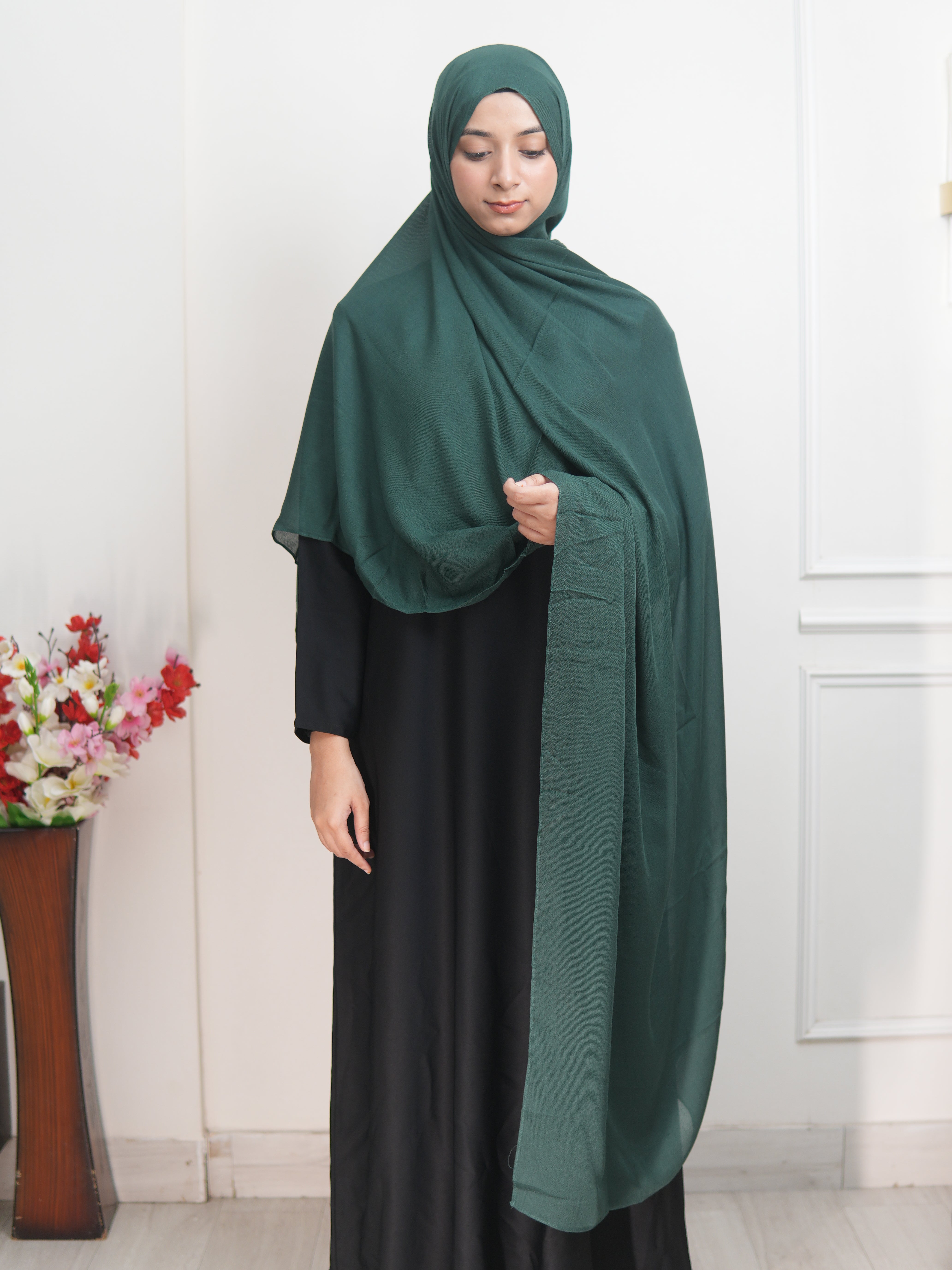 Emerald Green- Xl Modal Hijab
