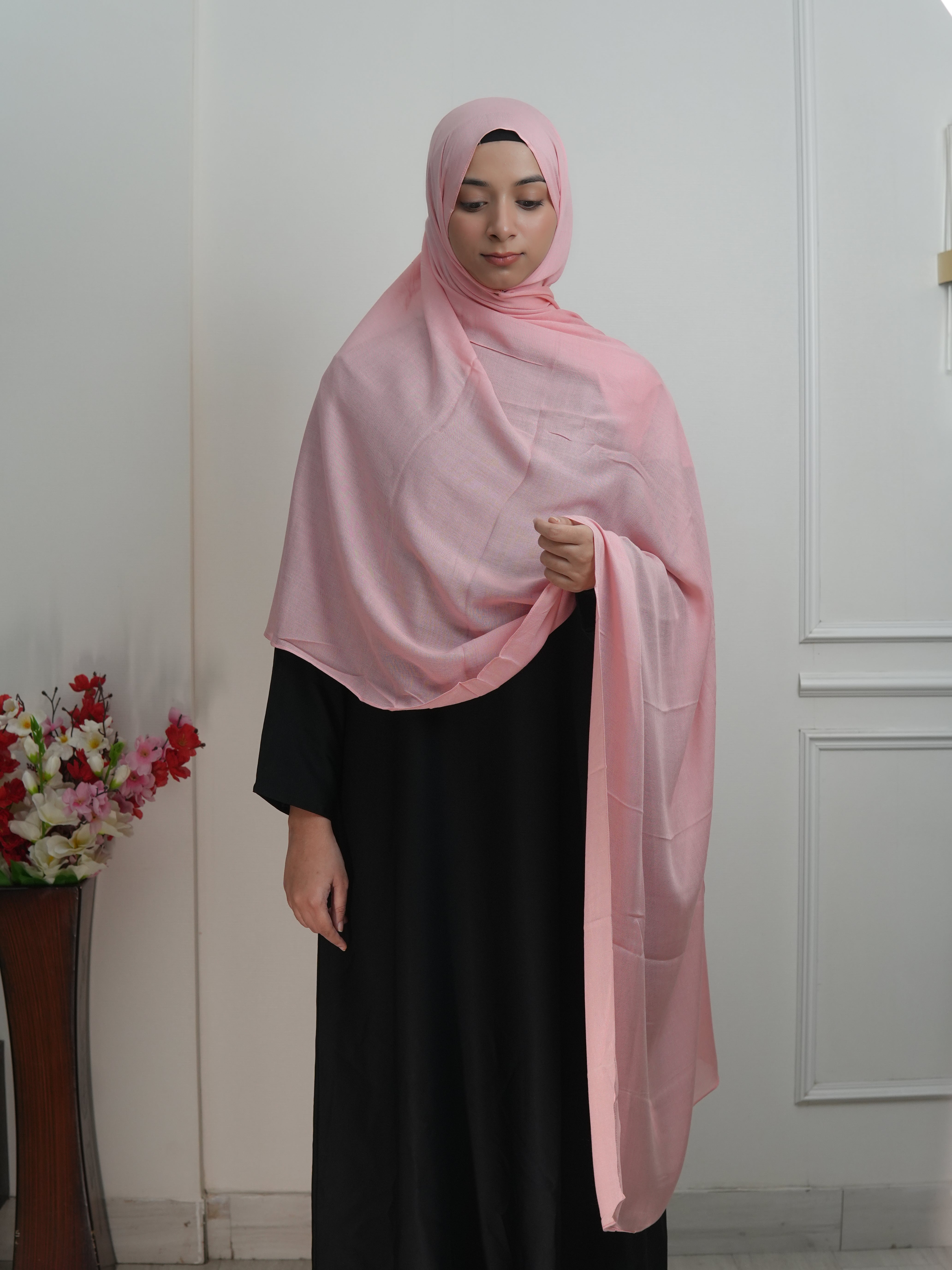 Pastel Pink - XL modal Hijab