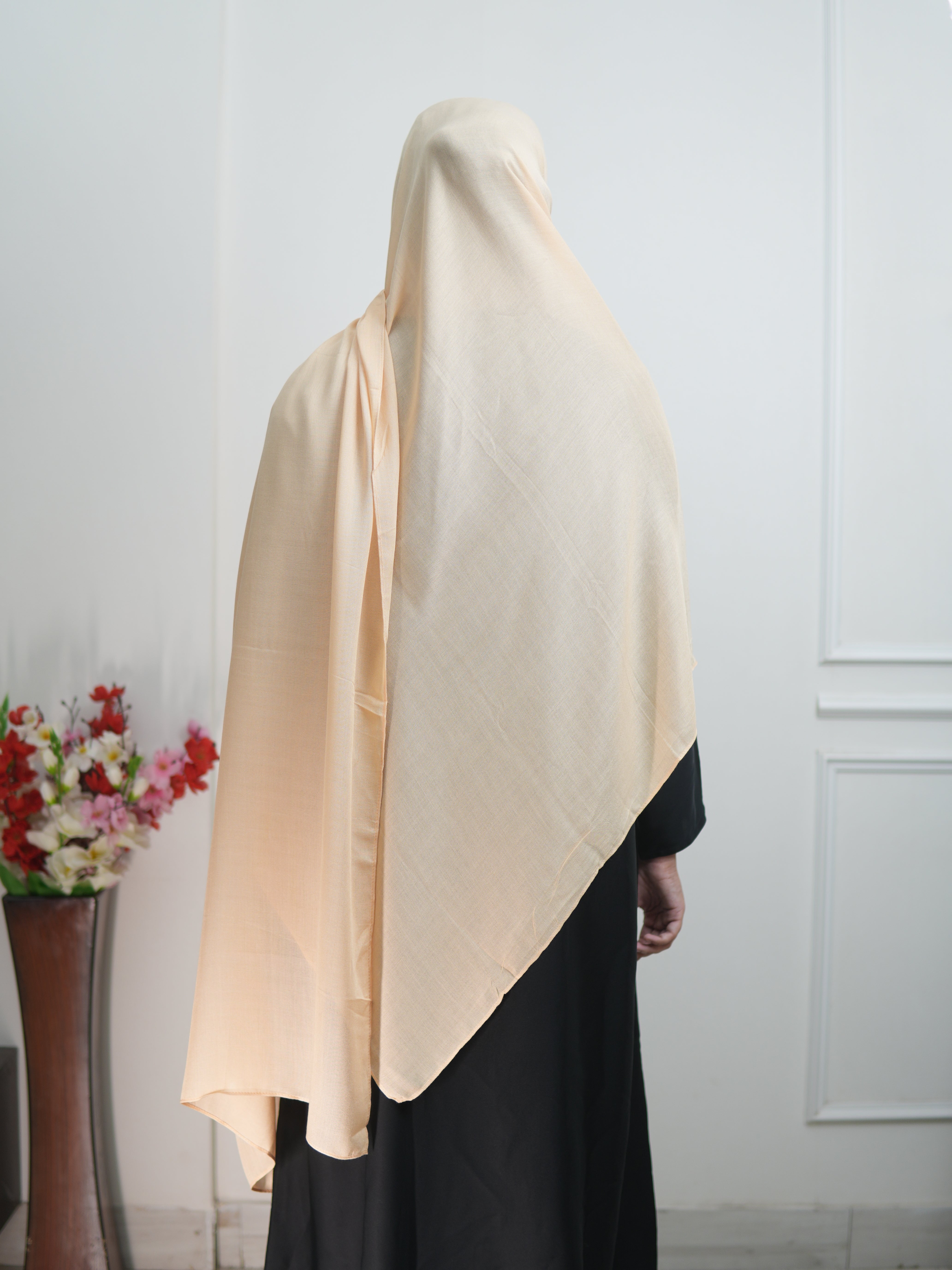Coral Peach - XL Modal Hijab