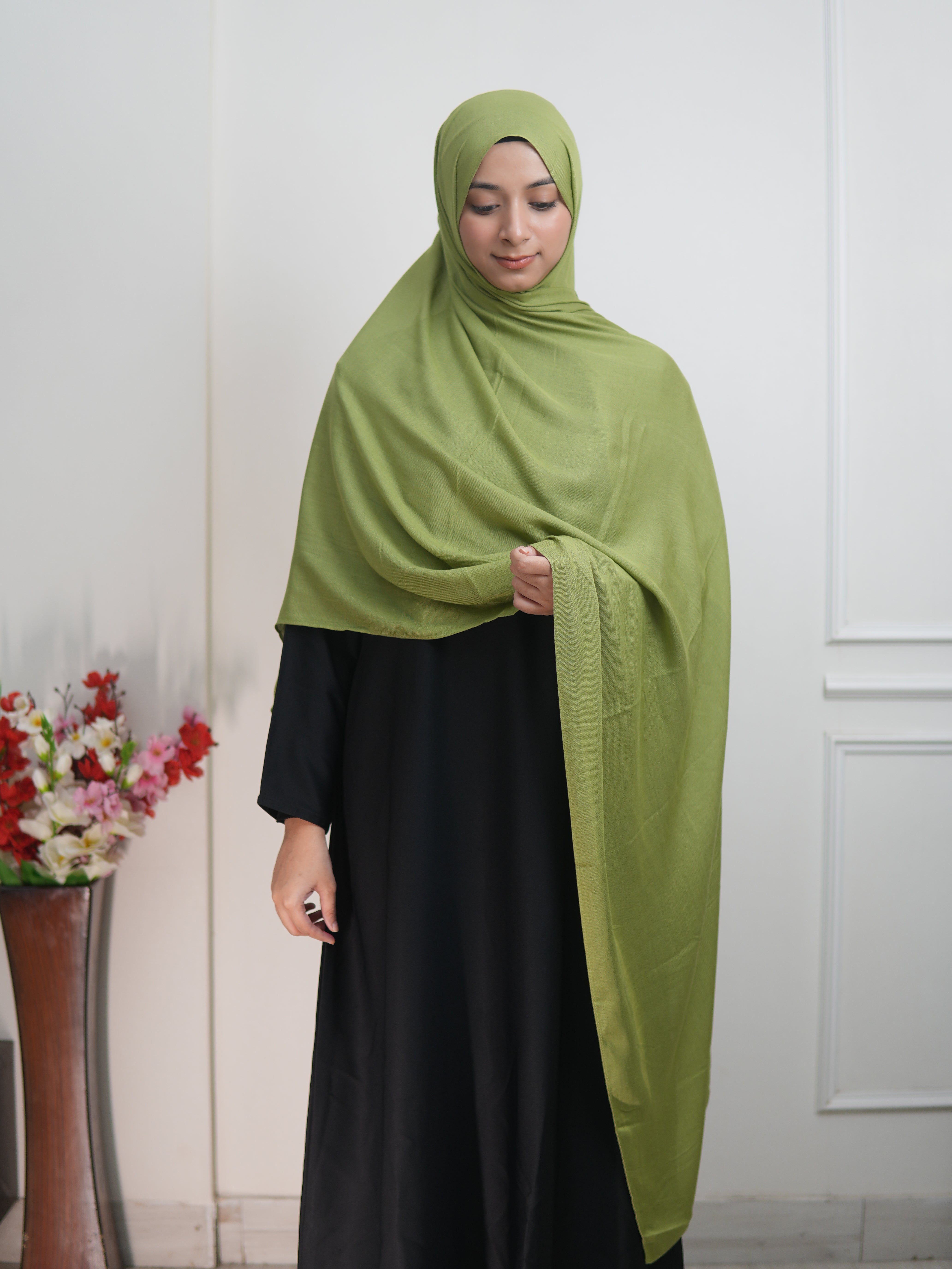 Pista Green - XL Modal Hijab