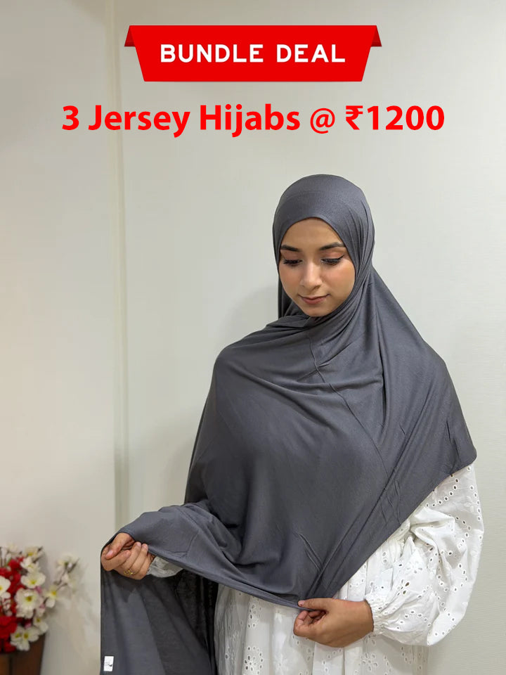 Dark Grey - Jersey Hijab