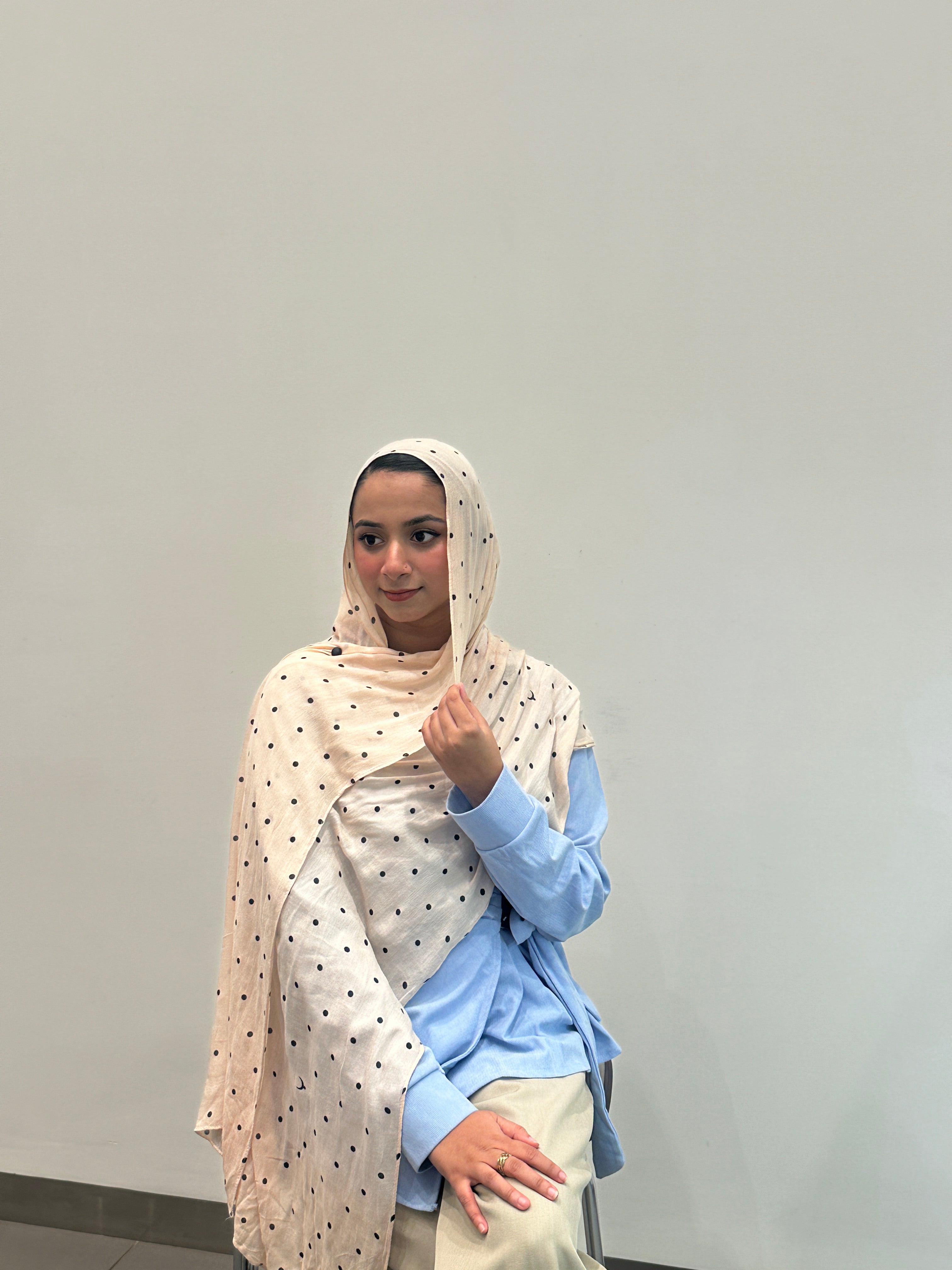 Polka Dot Creame - Modal Print