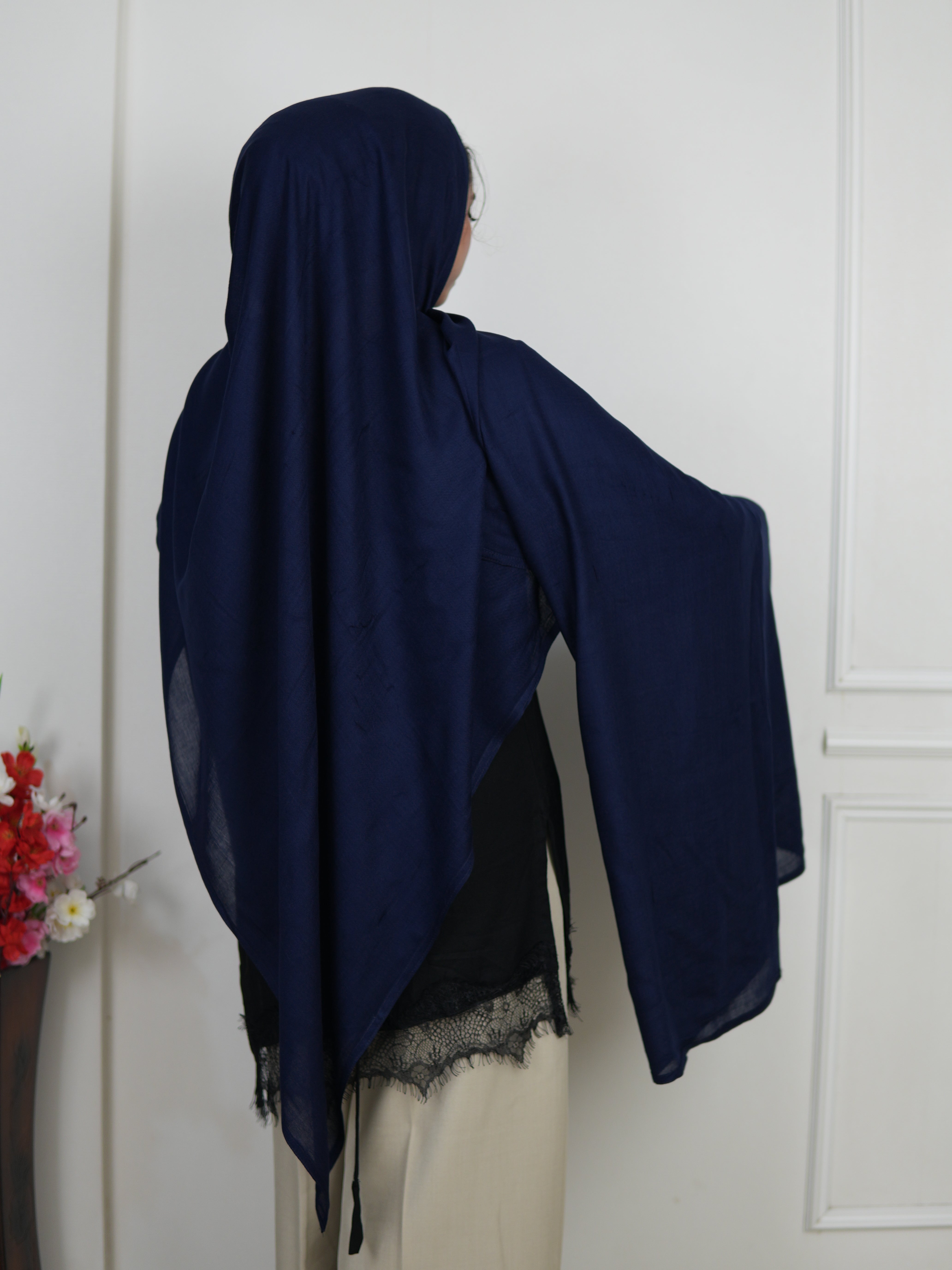 Dark Navy Blue -Modal Hijab
