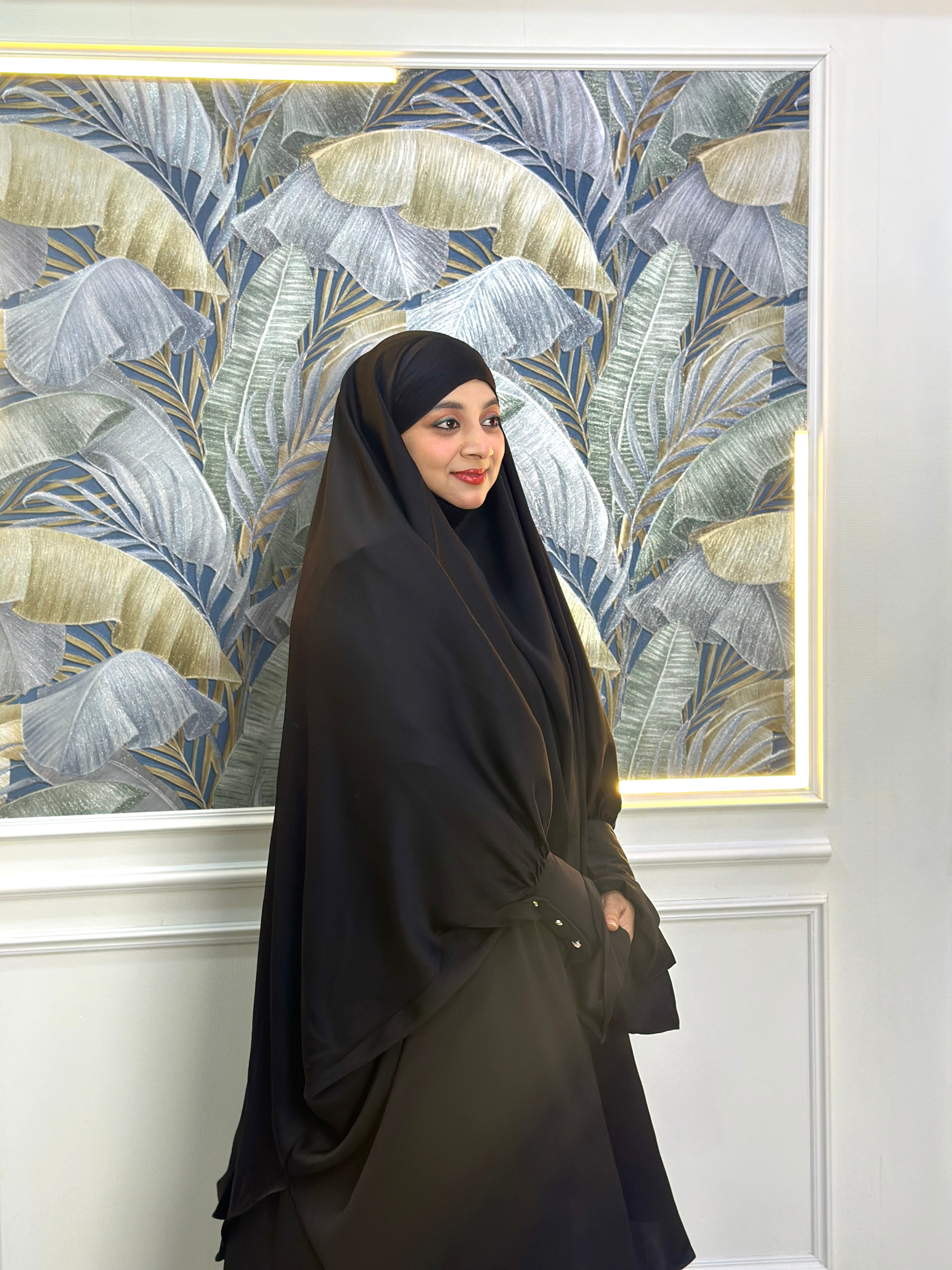 Raya 2 in one Jilbab full set