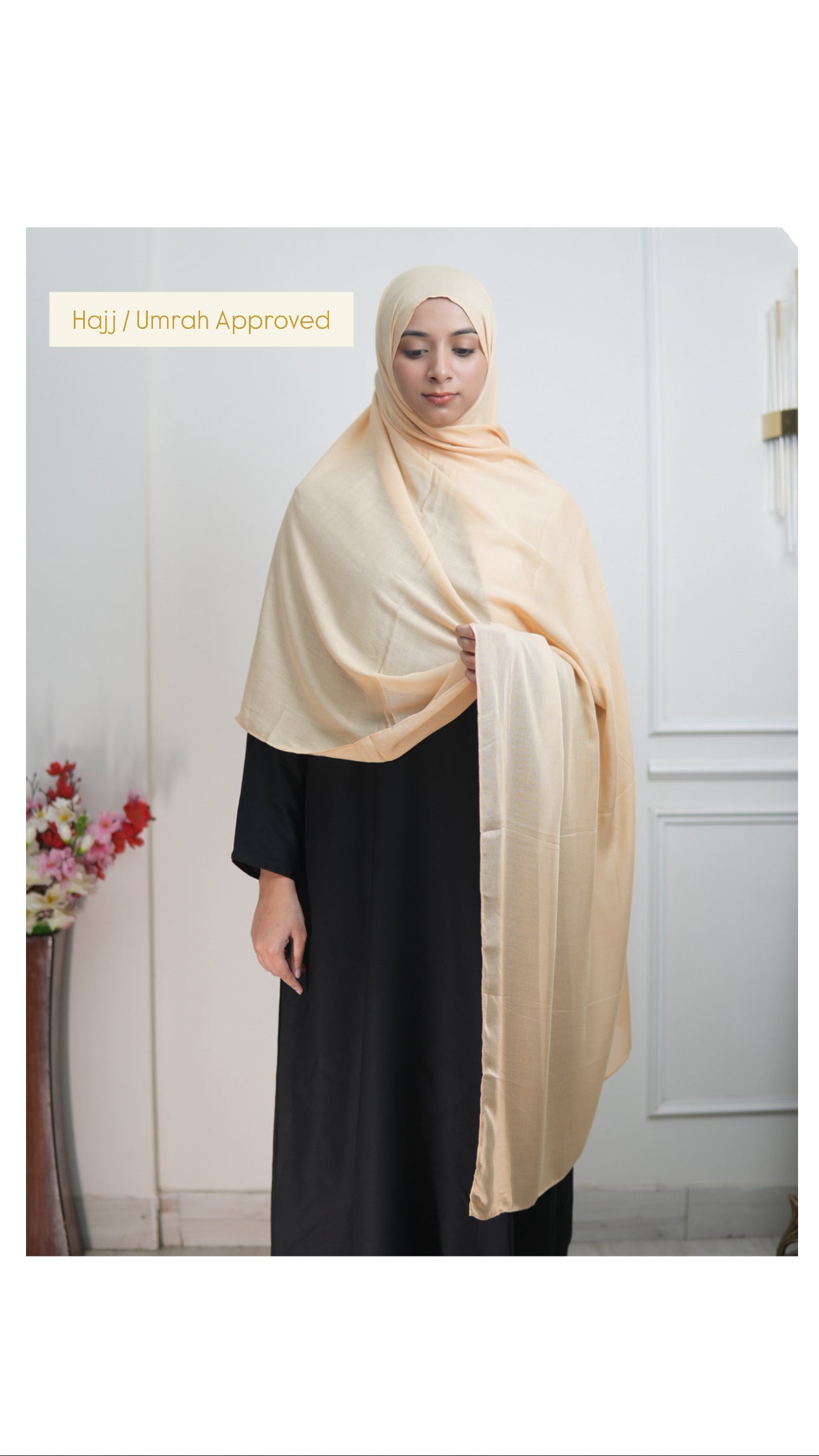 Coral Peach - XL Modal Hijab