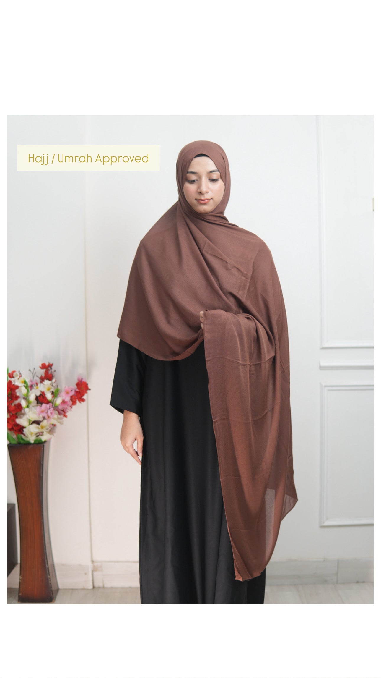 Dark Brown - XL Modal Hijab