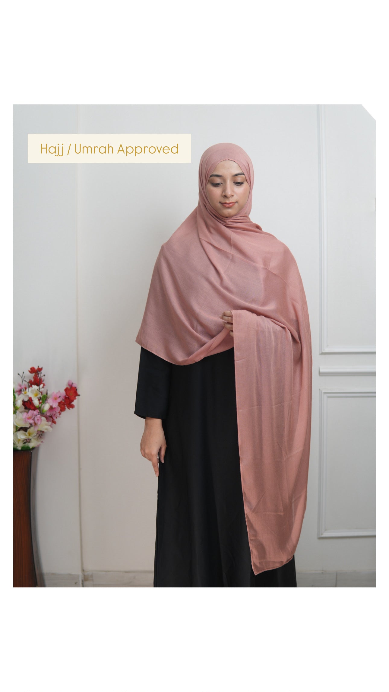 Salmon Pink - XL Modal Hijab
