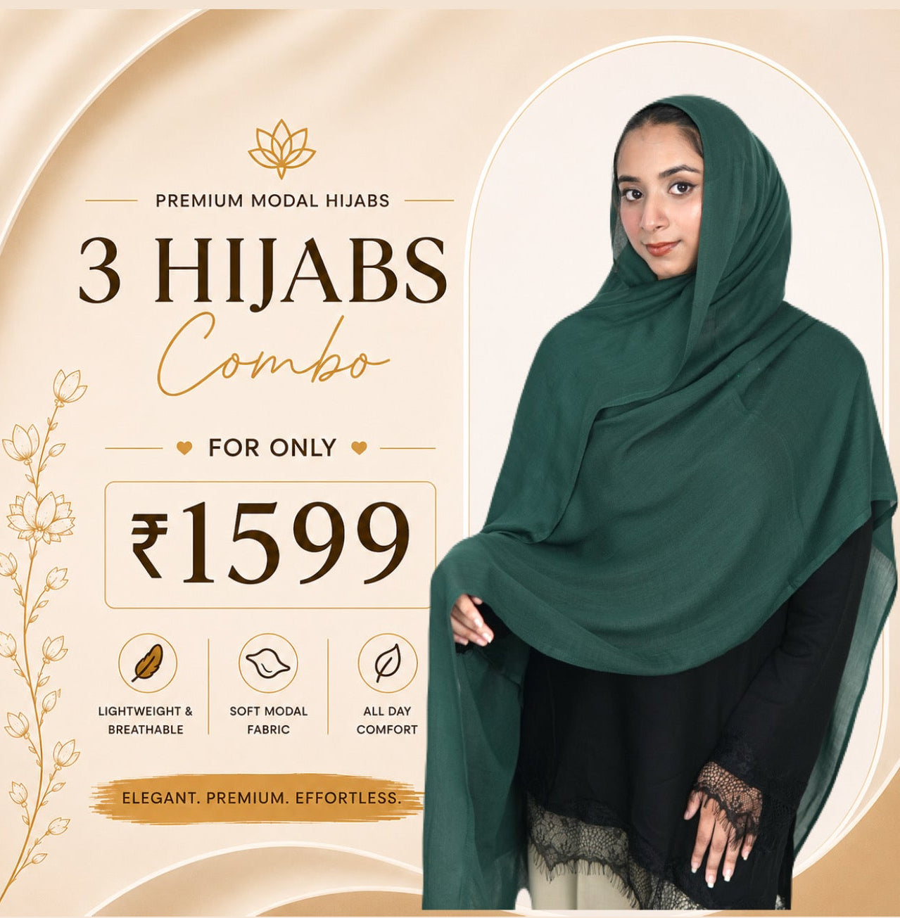 Dark Green- Modal Hijab