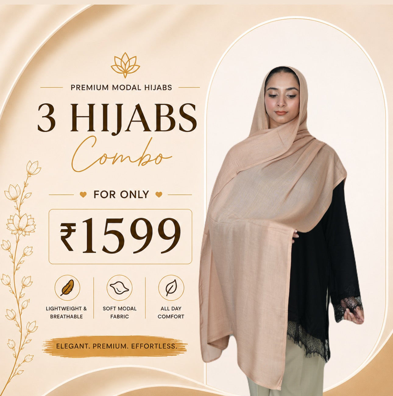 Desert sand - Modal Hijab