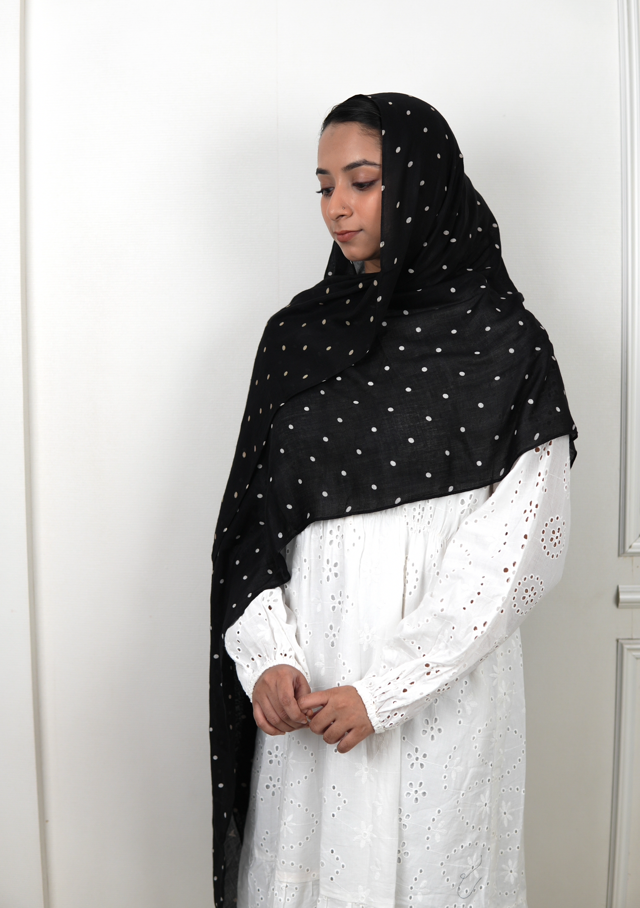 Black Polka Dot - Modal Print