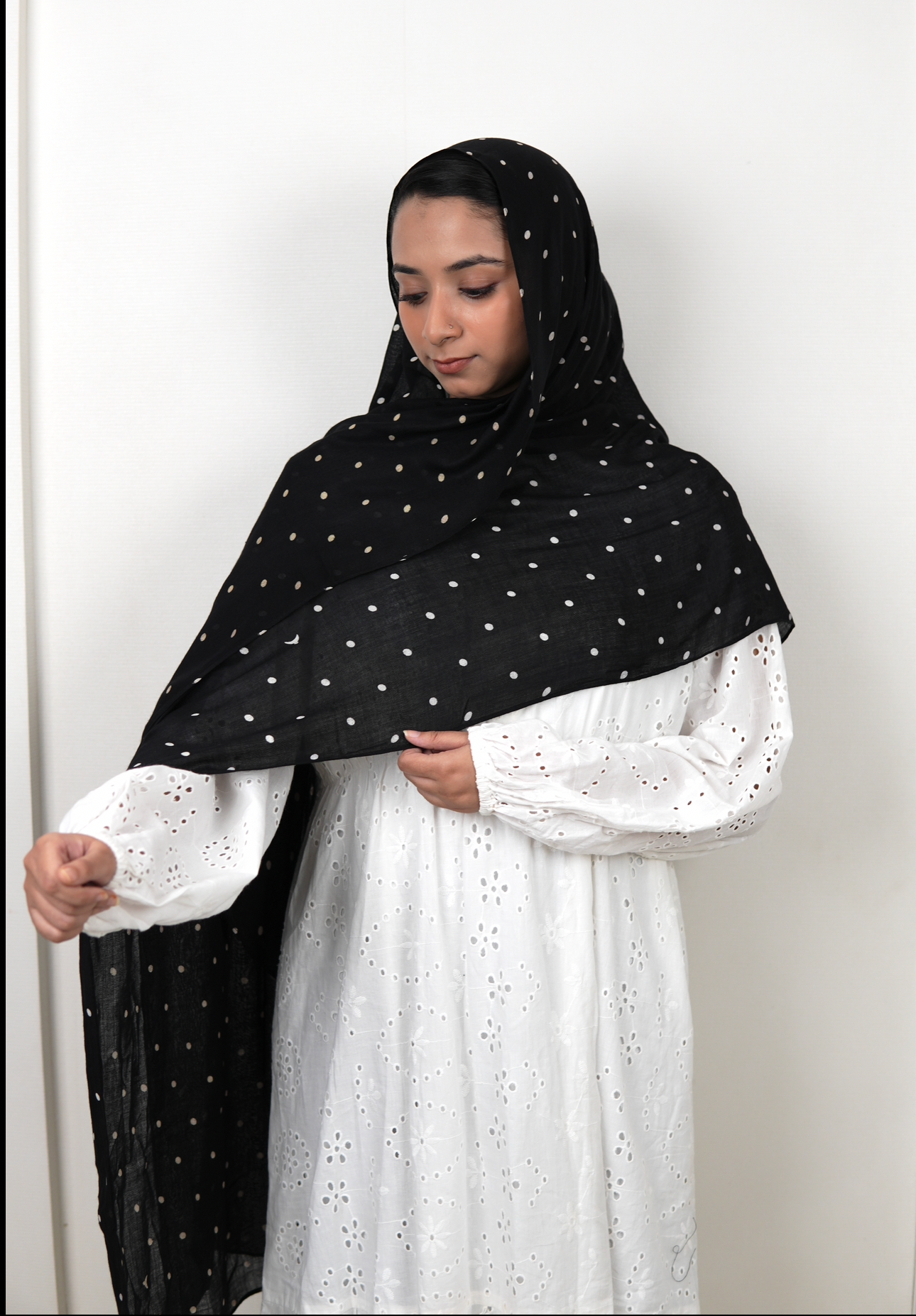 Black Polka Dot - Modal Print