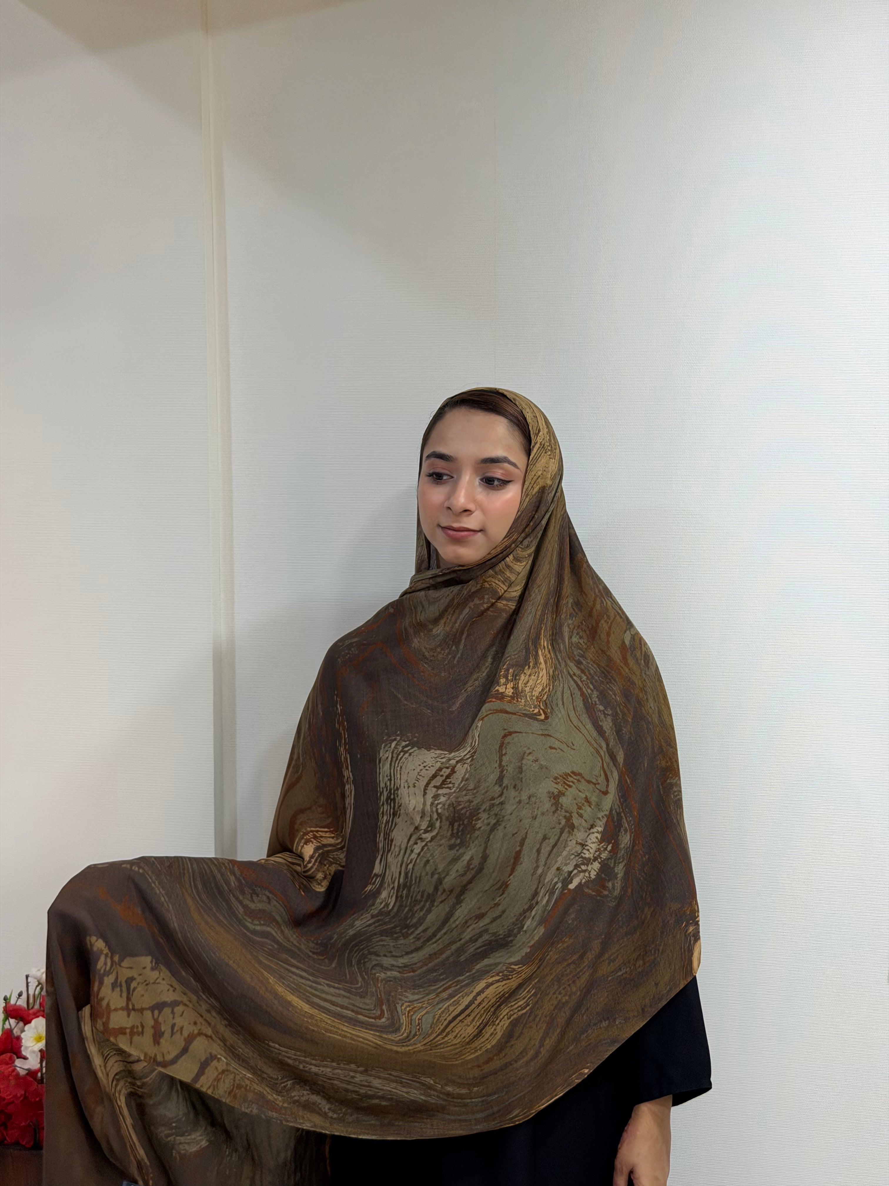 Printed Modal - Autumn Mirage