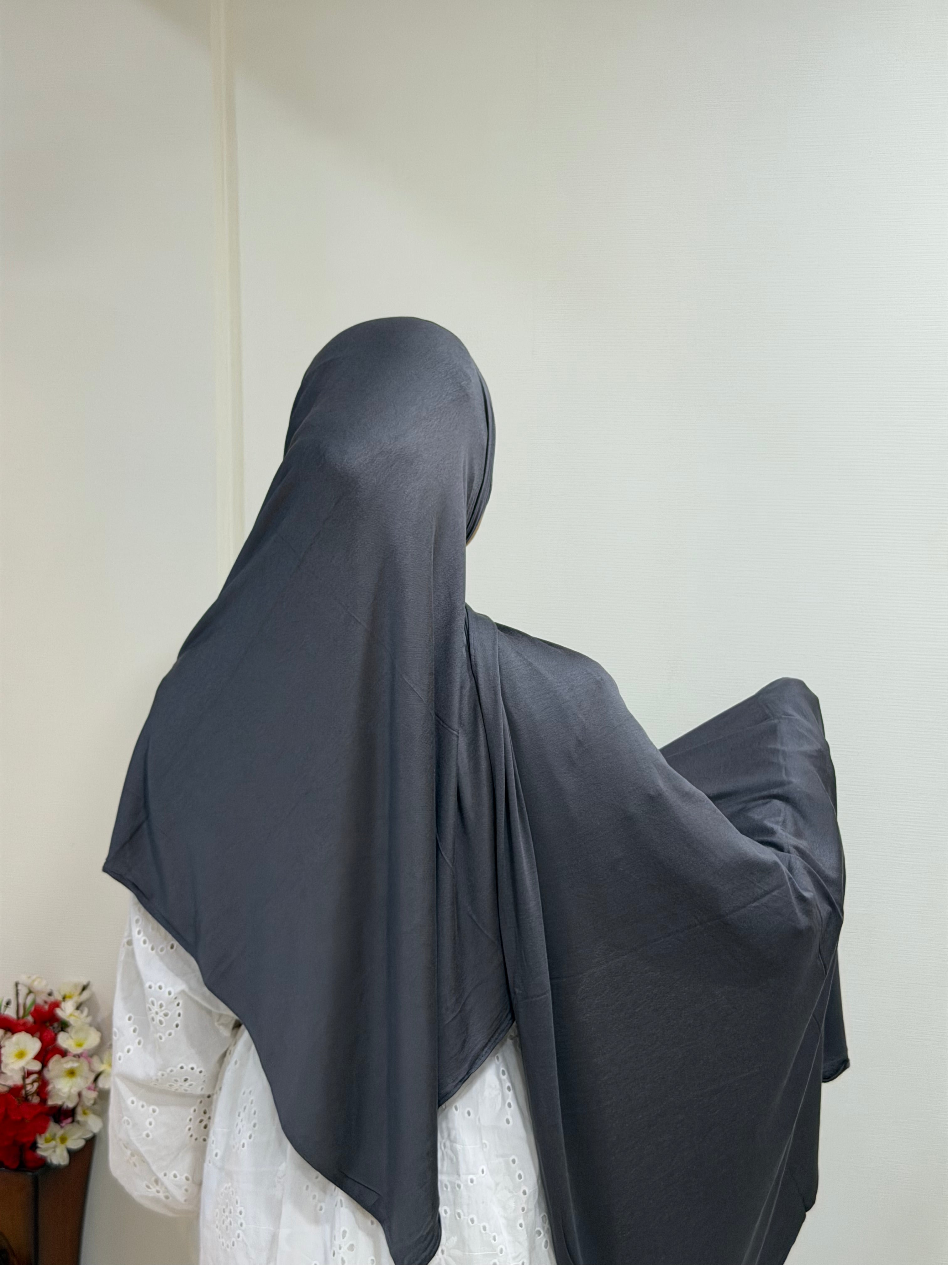 Dark Grey - Jersey Hijab