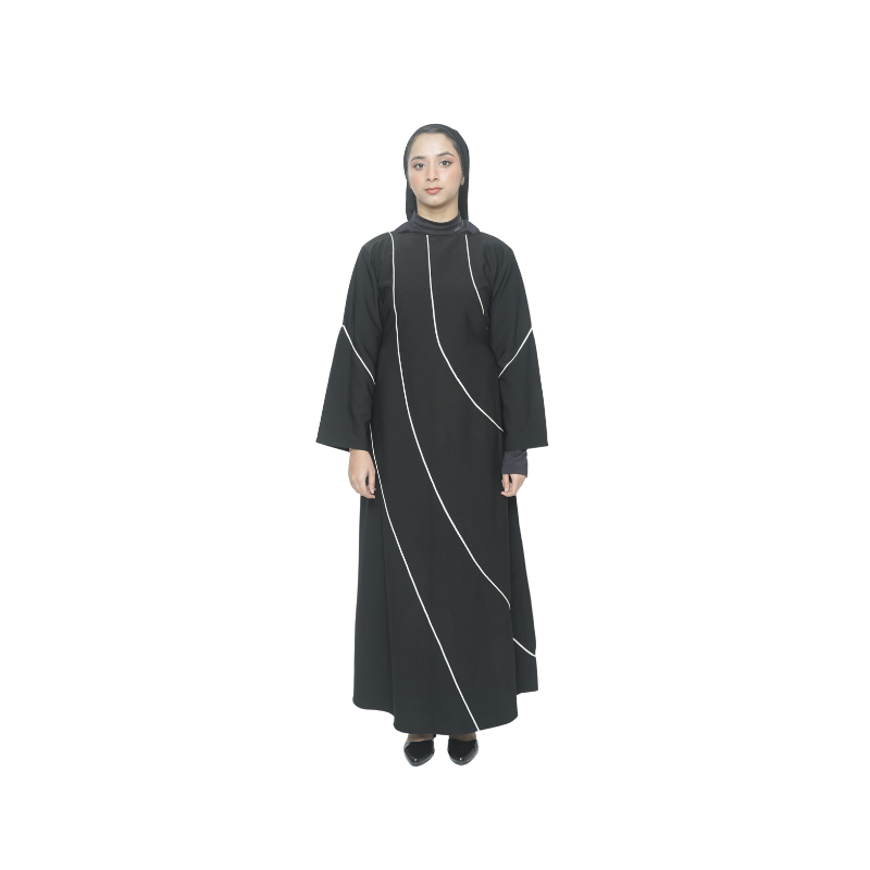 Aura - Black & white Modest outfit.    Discount coupon code (Prebook300)