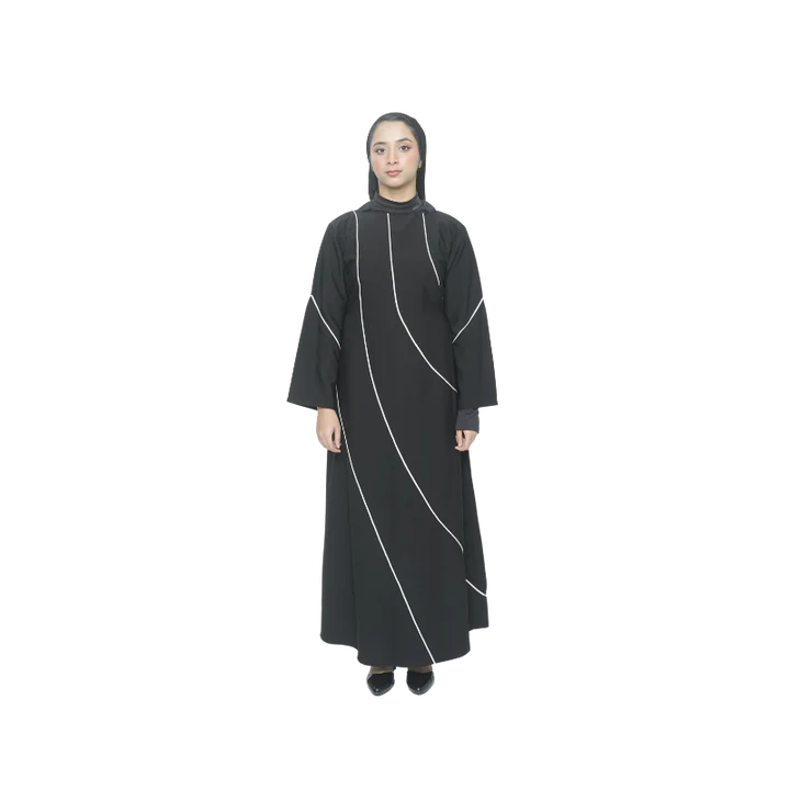 Aura - Black & white Modest outfit.