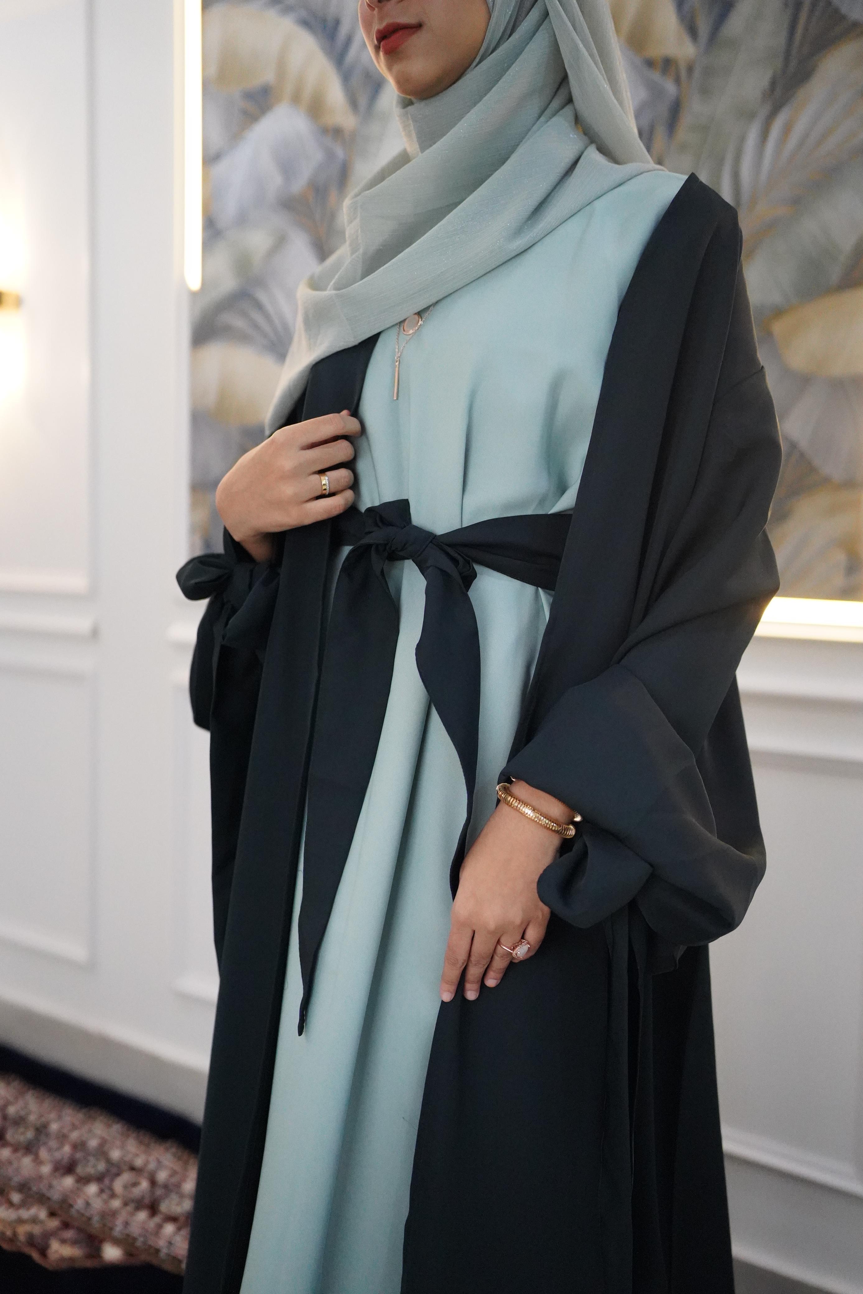 Bottle Green Shurg Abaya