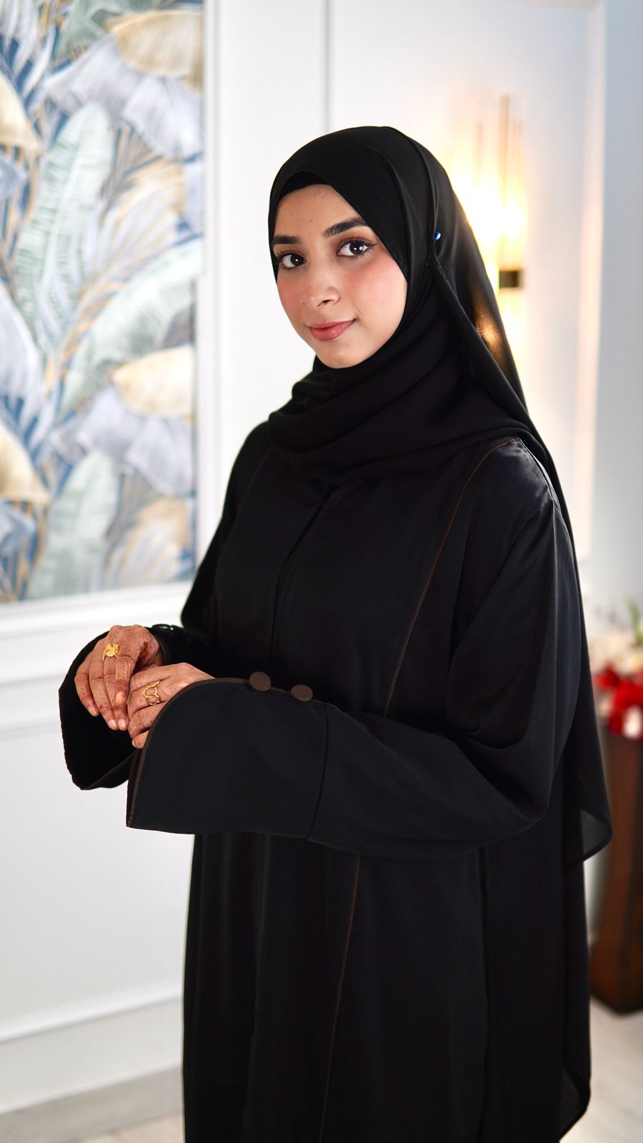 Buttoned Essential Abaya [ships within 10 Hours]